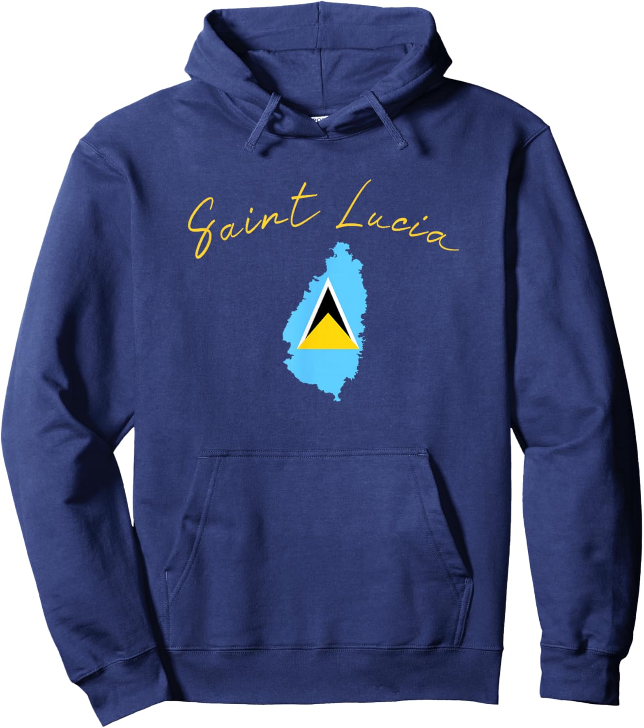 Saint Lucia Flag Pride - Saint Lucian Hoodie - Hoodie | Navy
