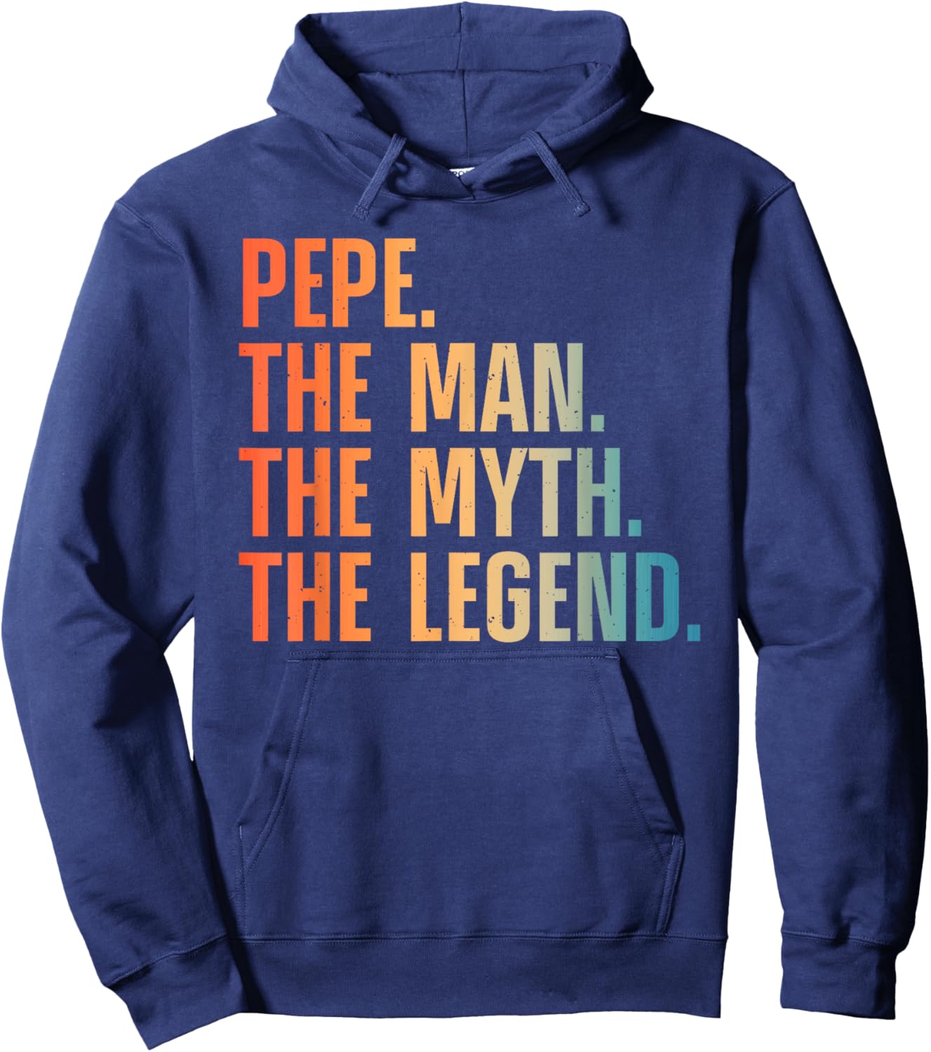 Best Pepe Design For Grandpa Grandfather From Grandkids Pepe Hoodie - Hoodie | Navy