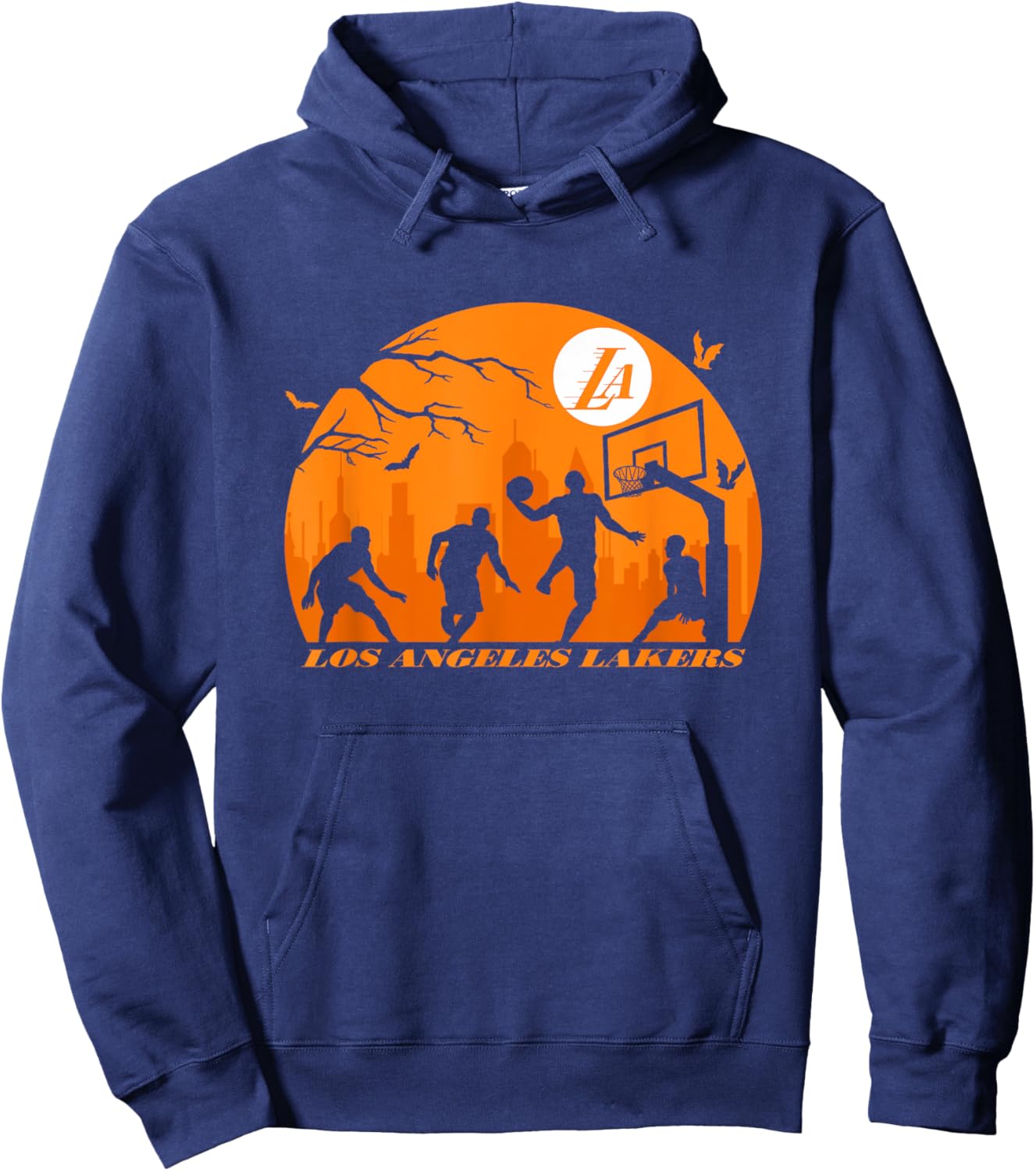 NBA Los Angeles Lakers Halloween Midnight Hoops Hoodie - Hoodie | Navy