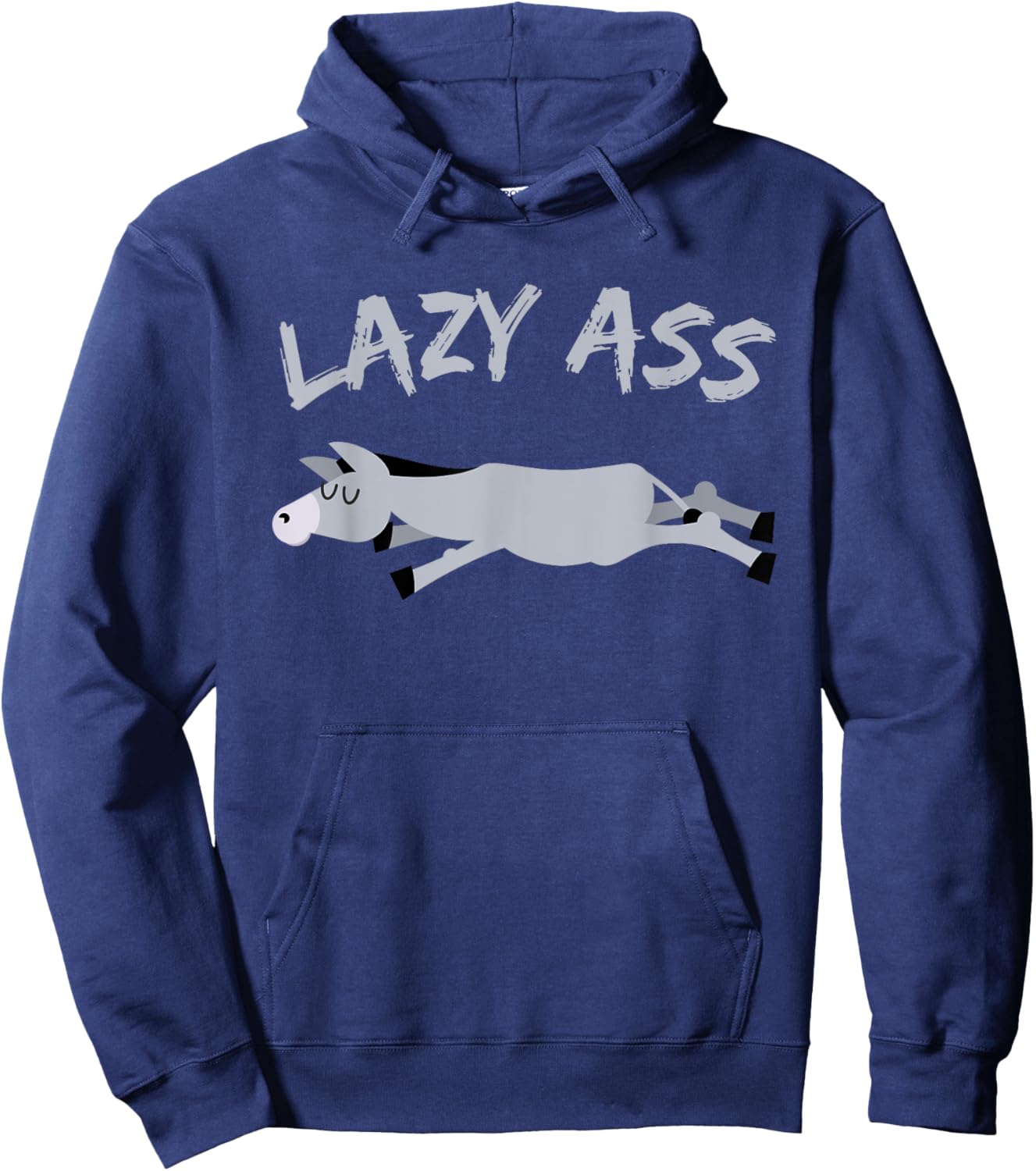 Funny Lazy Ass Donkey Burrow Hoodie - Hoodie | Navy