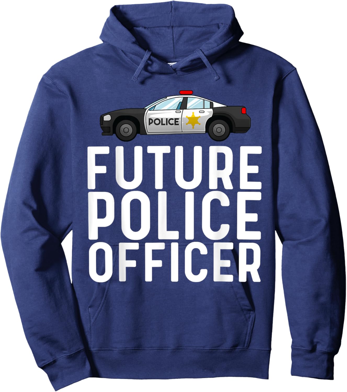 Cool Police Officer Design For Boys Kids Toddler Cop Police Hoodie - Hoodie | Navy