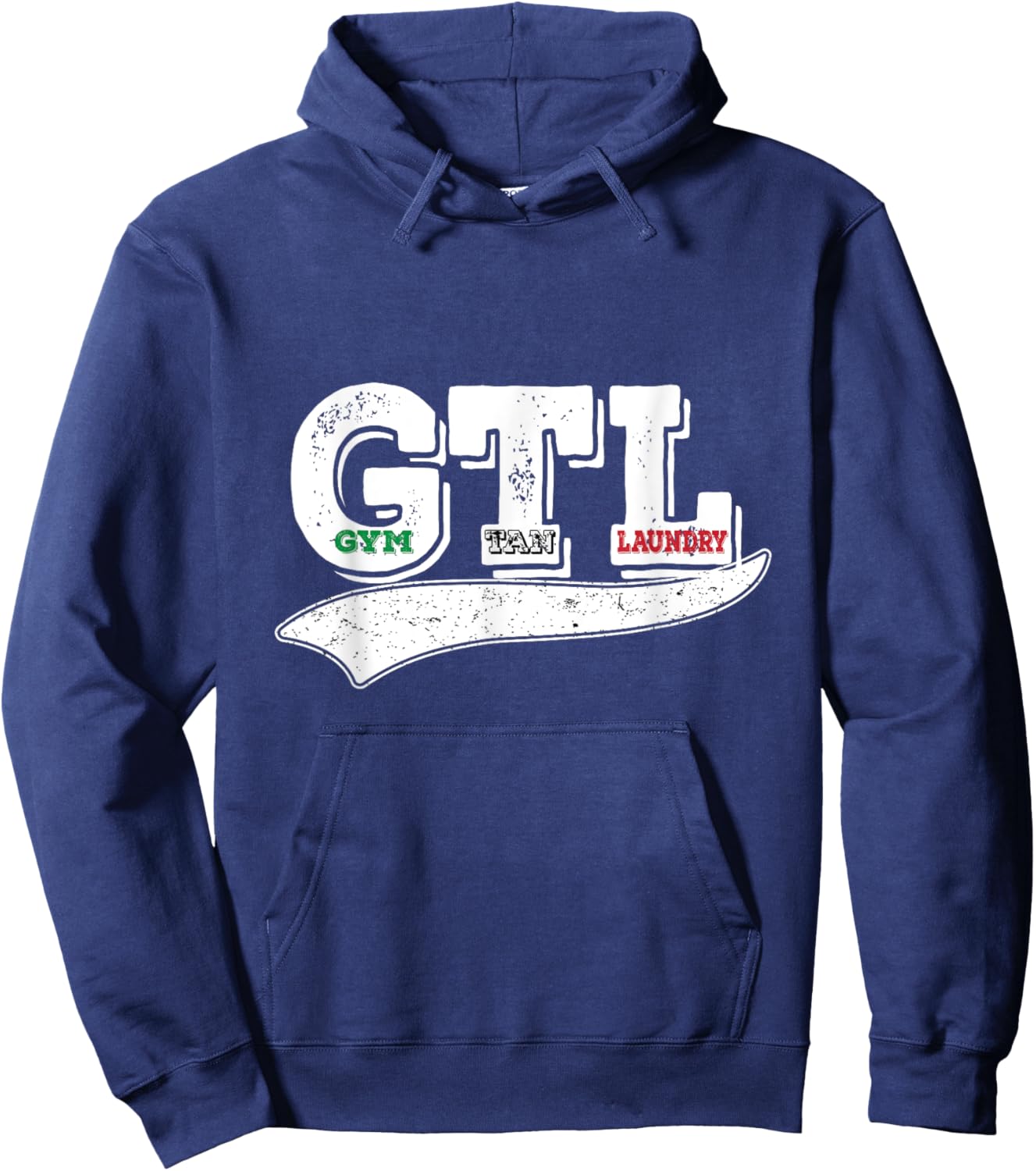 Gym Tan Laundry GTL New Jersey Garden NJ Shore Italian Flag Hoodie - Hoodie | Navy