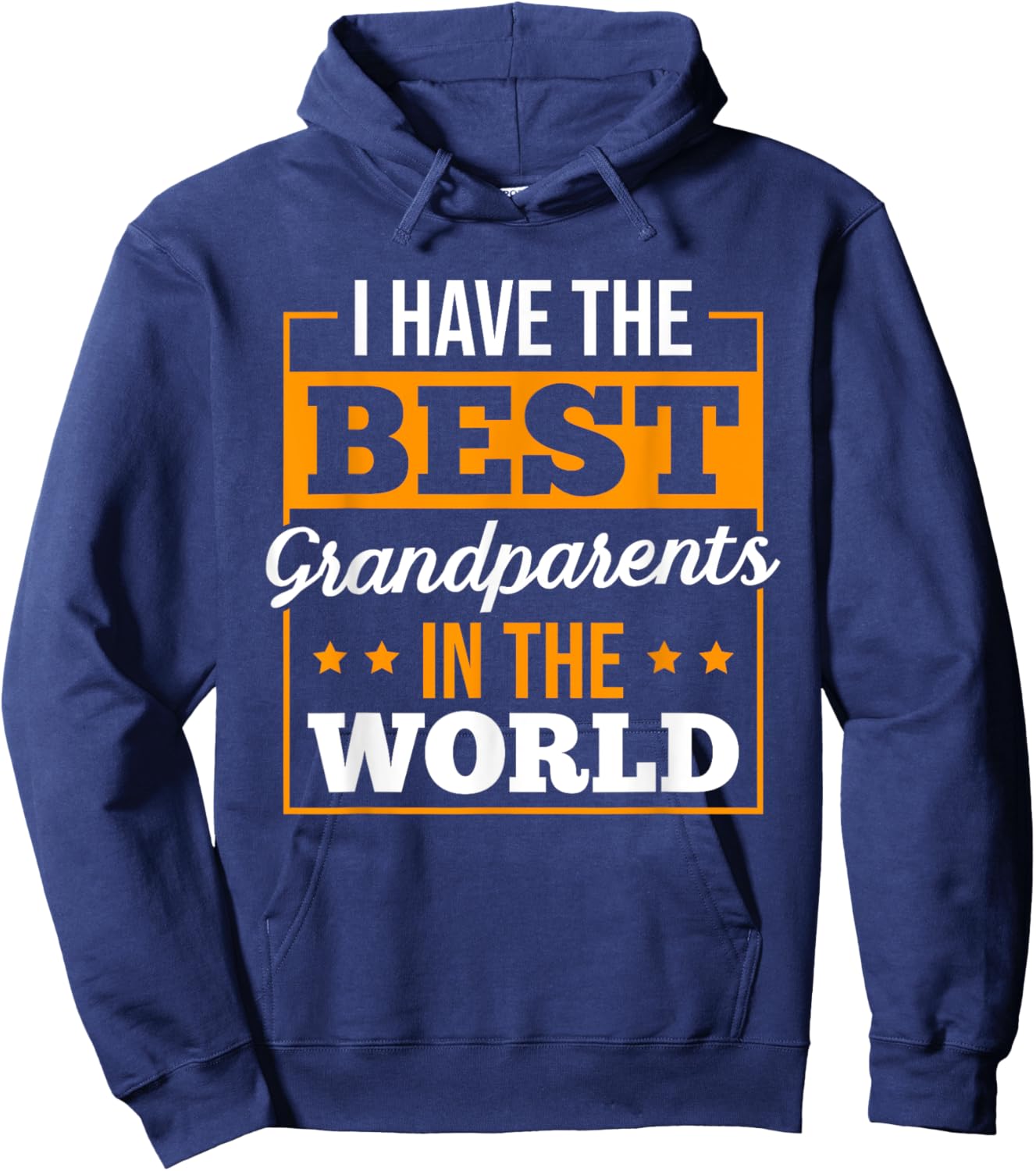 Grandparents Day I Have The Best Grandparents In The World Hoodie - Hoodie | Navy