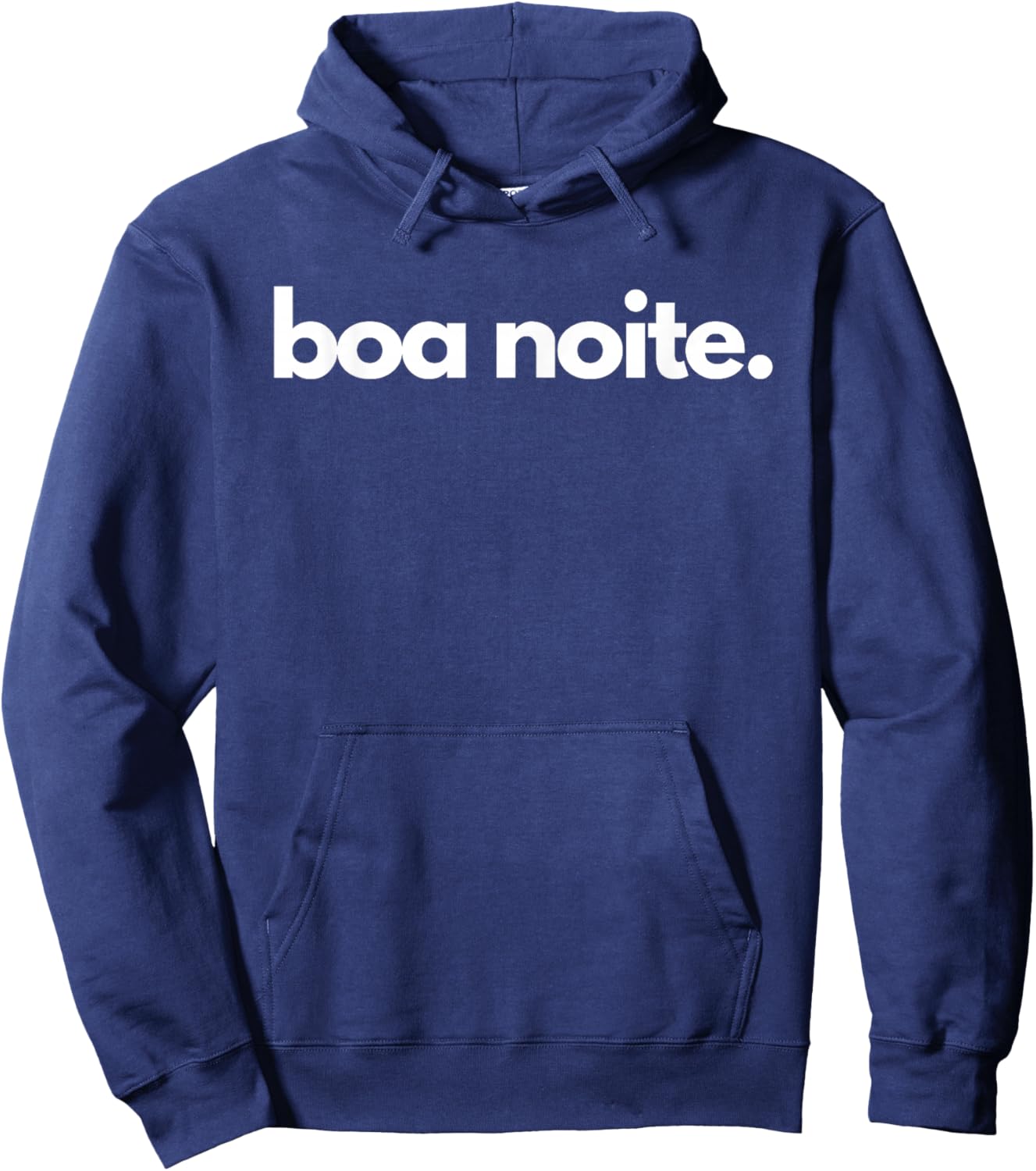 "boa noite" - Portuguese Good Night Greeting Expression Hoodie - Hoodie | Navy