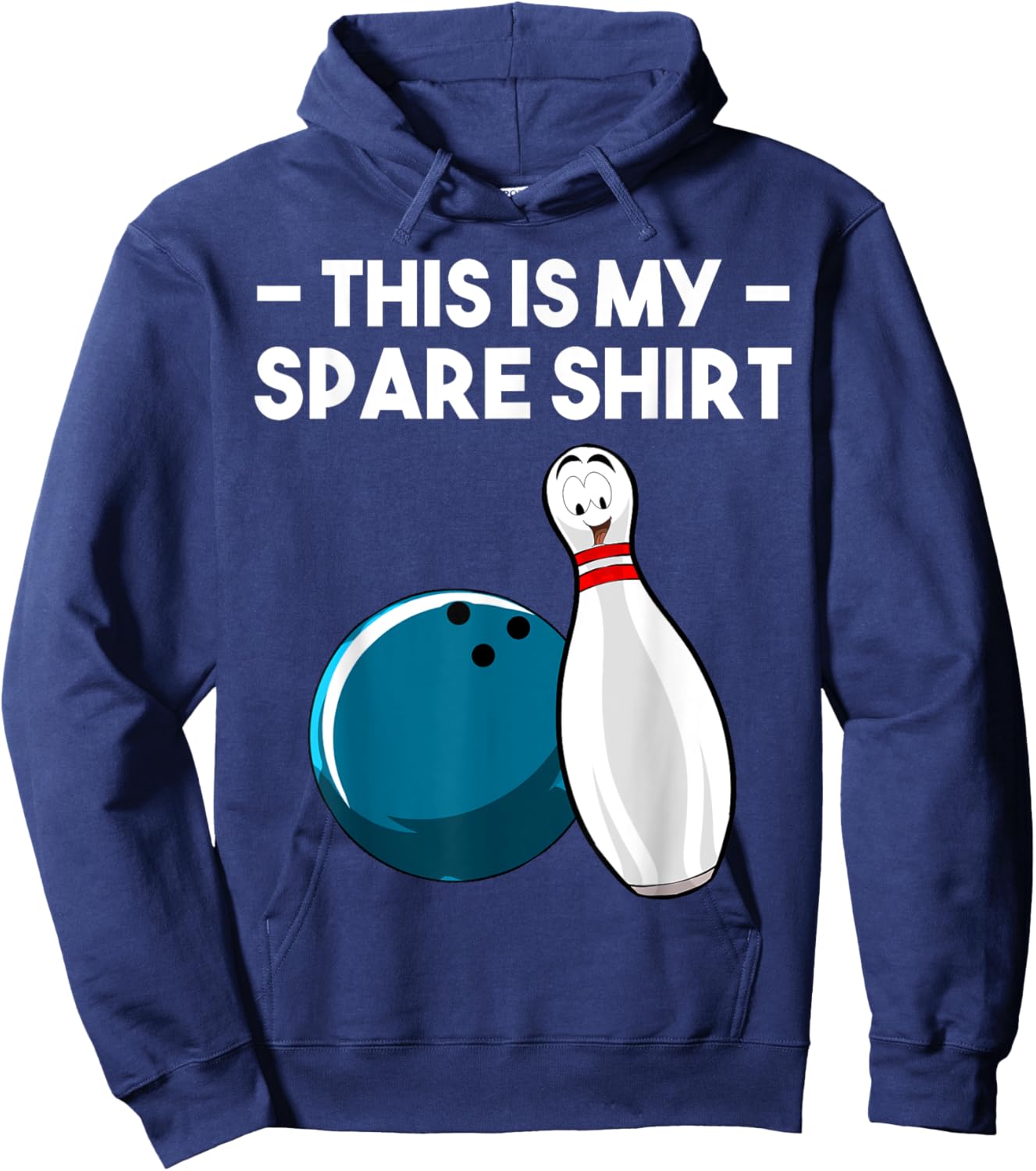 Cool Bowling Novelty Women Bowling Team Gag Bowler Hoodie - Hoodie | Navy