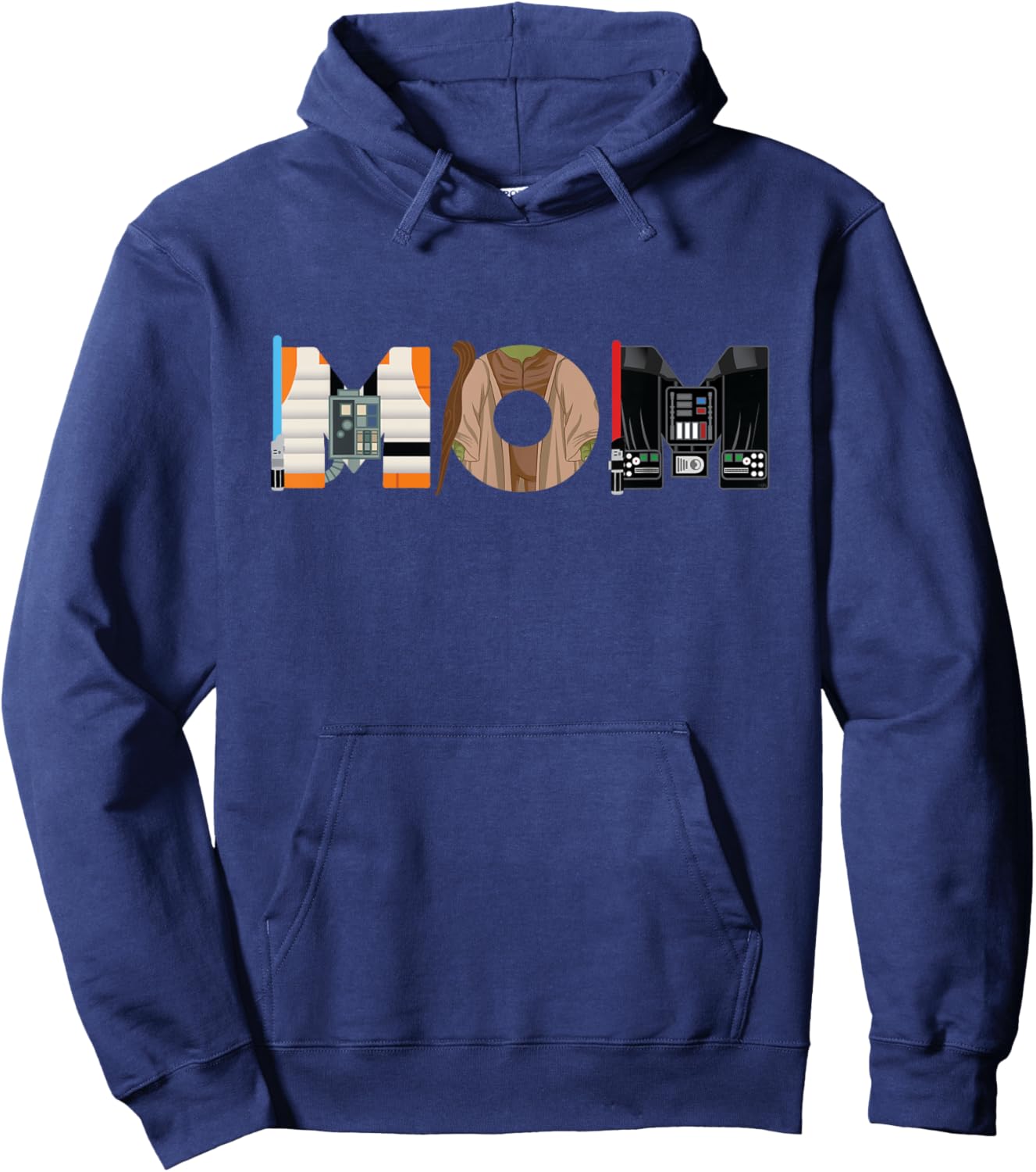 Star Wars Luke Yoda Darth Vader Mom Mother’s Day Birthday Hoodie - Hoodie | Navy