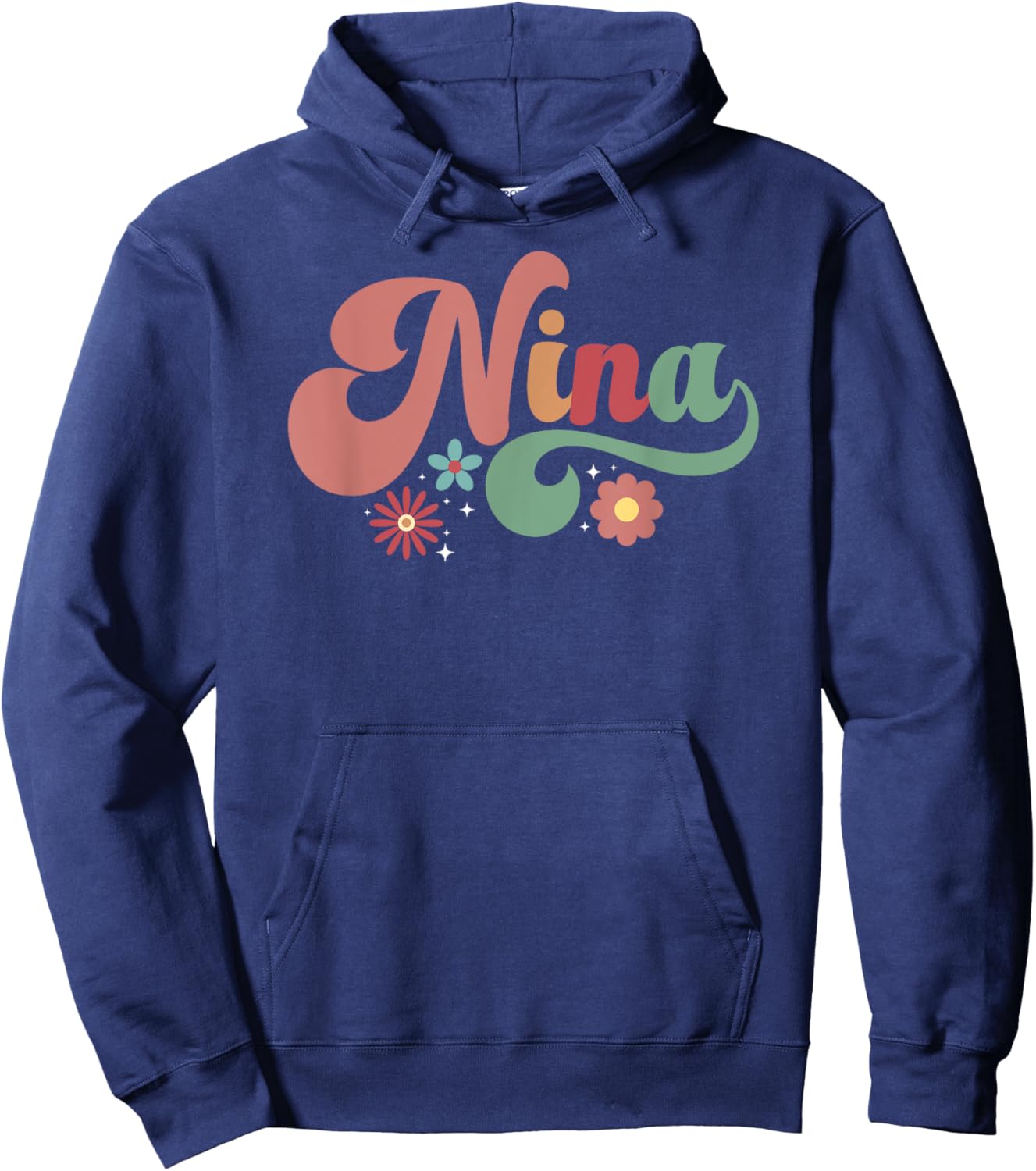 Nina Proud Nina Grandma Nina Grandmother Hoodie - Hoodie | Navy