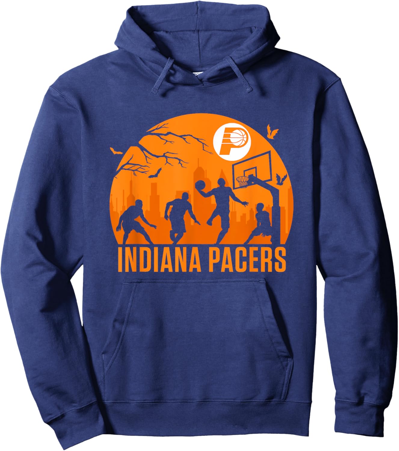 NBA Indiana Pacers Halloween Midnight Hoops Hoodie - Hoodie | Navy
