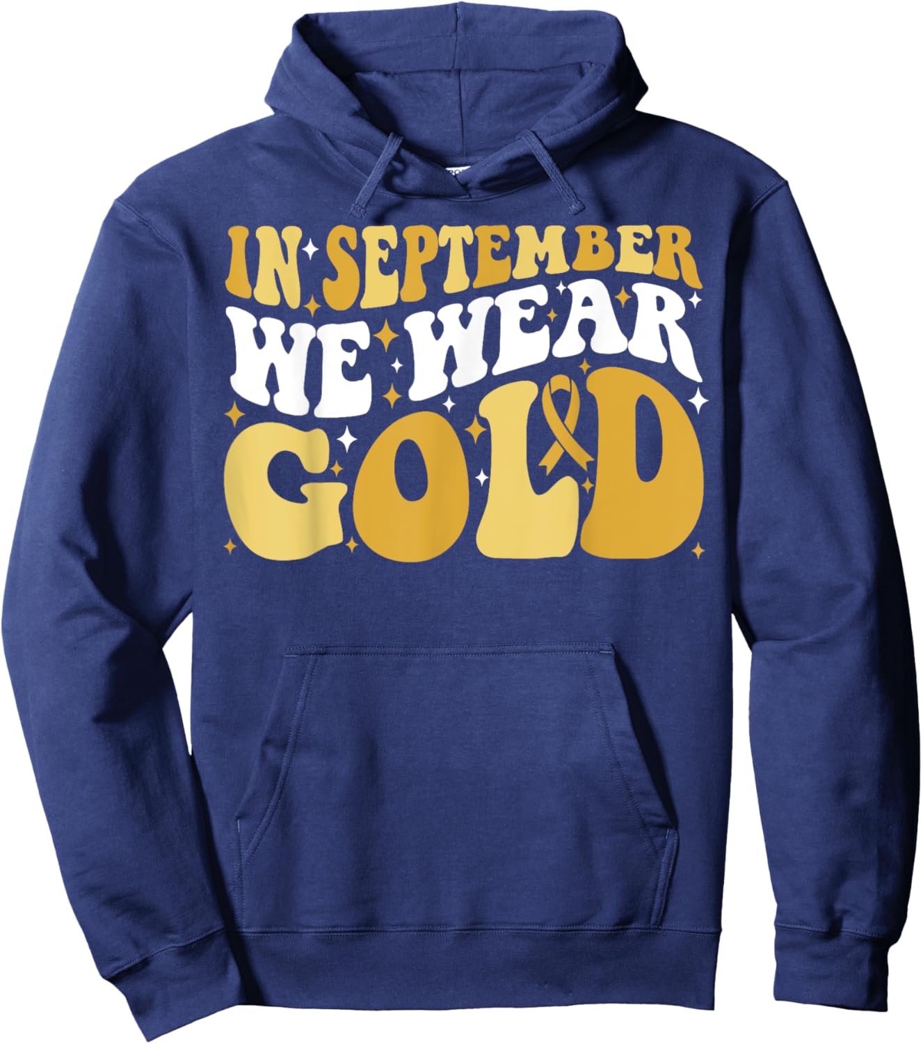 In September We Wear Gold Hoodie - Hoodie | Navy