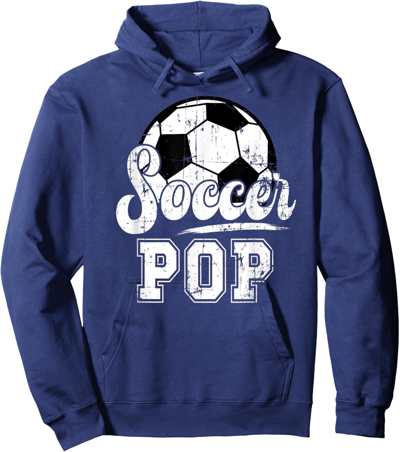 Soccer Pop Grandpa Pop Of A Soccer Player Pop Hoodie - Hoodie | Navy