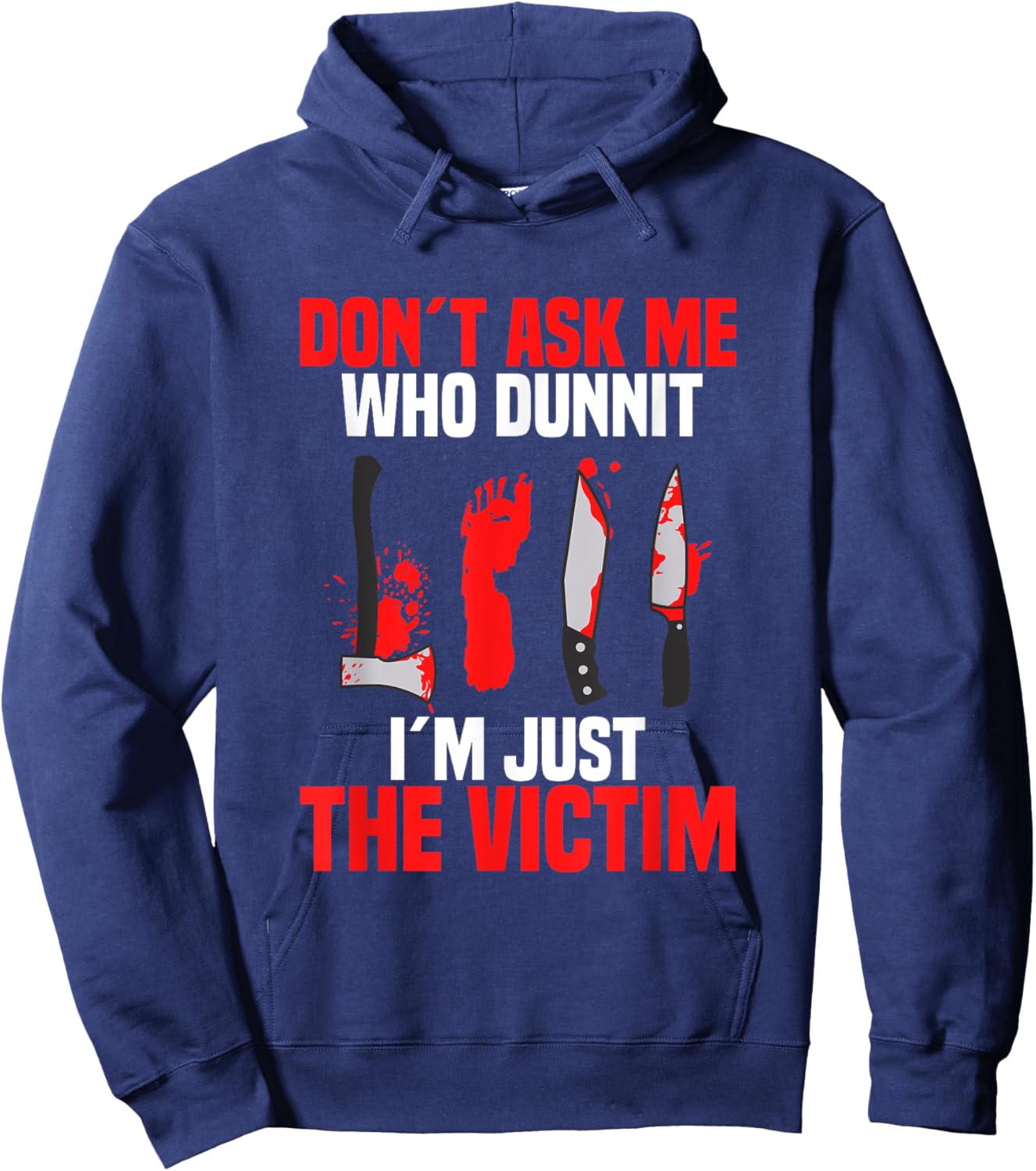 Murder Mystery Dinner Victim Crime Scene Investigator Hoodie - Hoodie | Navy