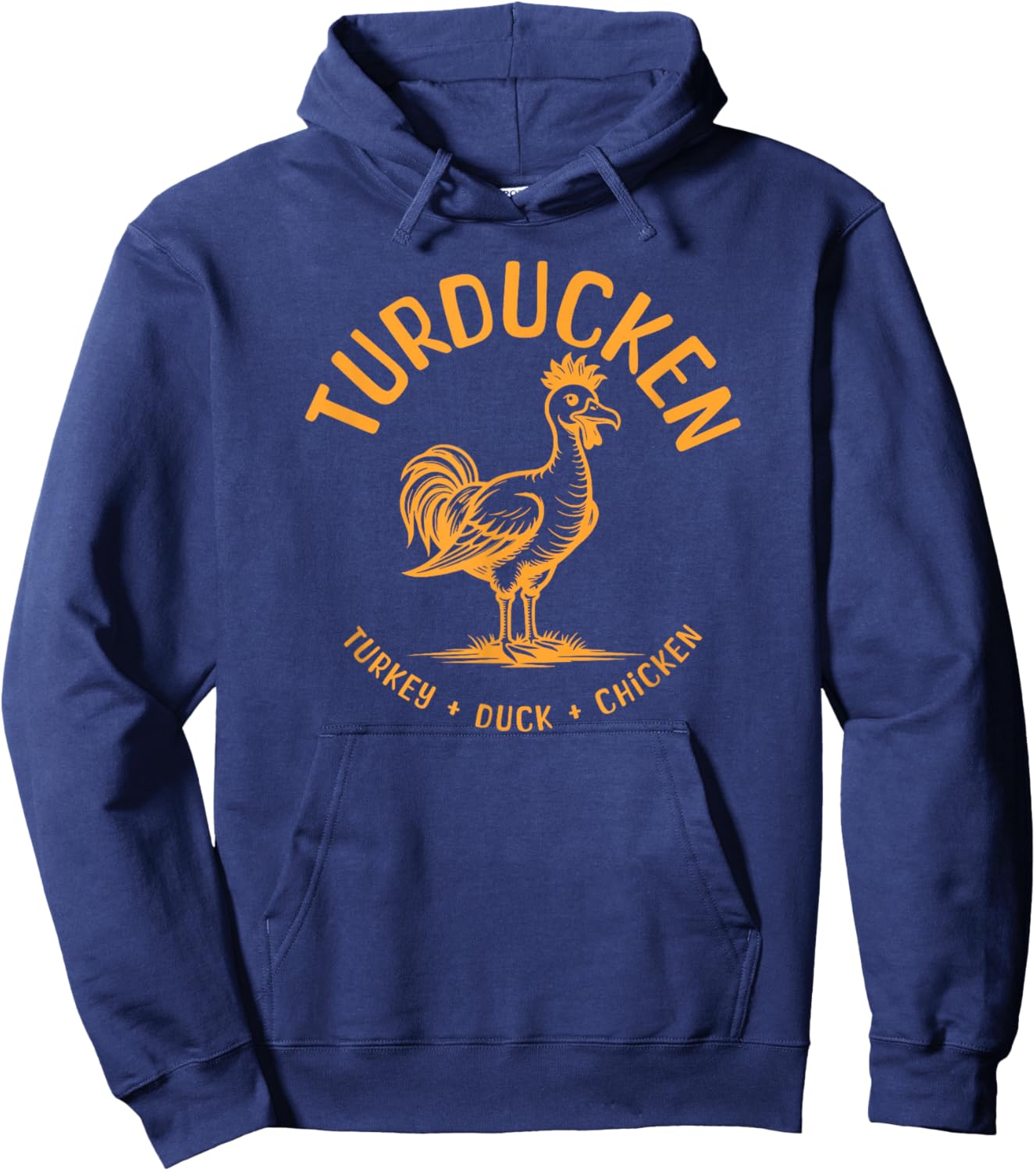 Funny Turducken Thanksgiving Feast Christmas Dinner Meal Hoodie - Hoodie | Navy