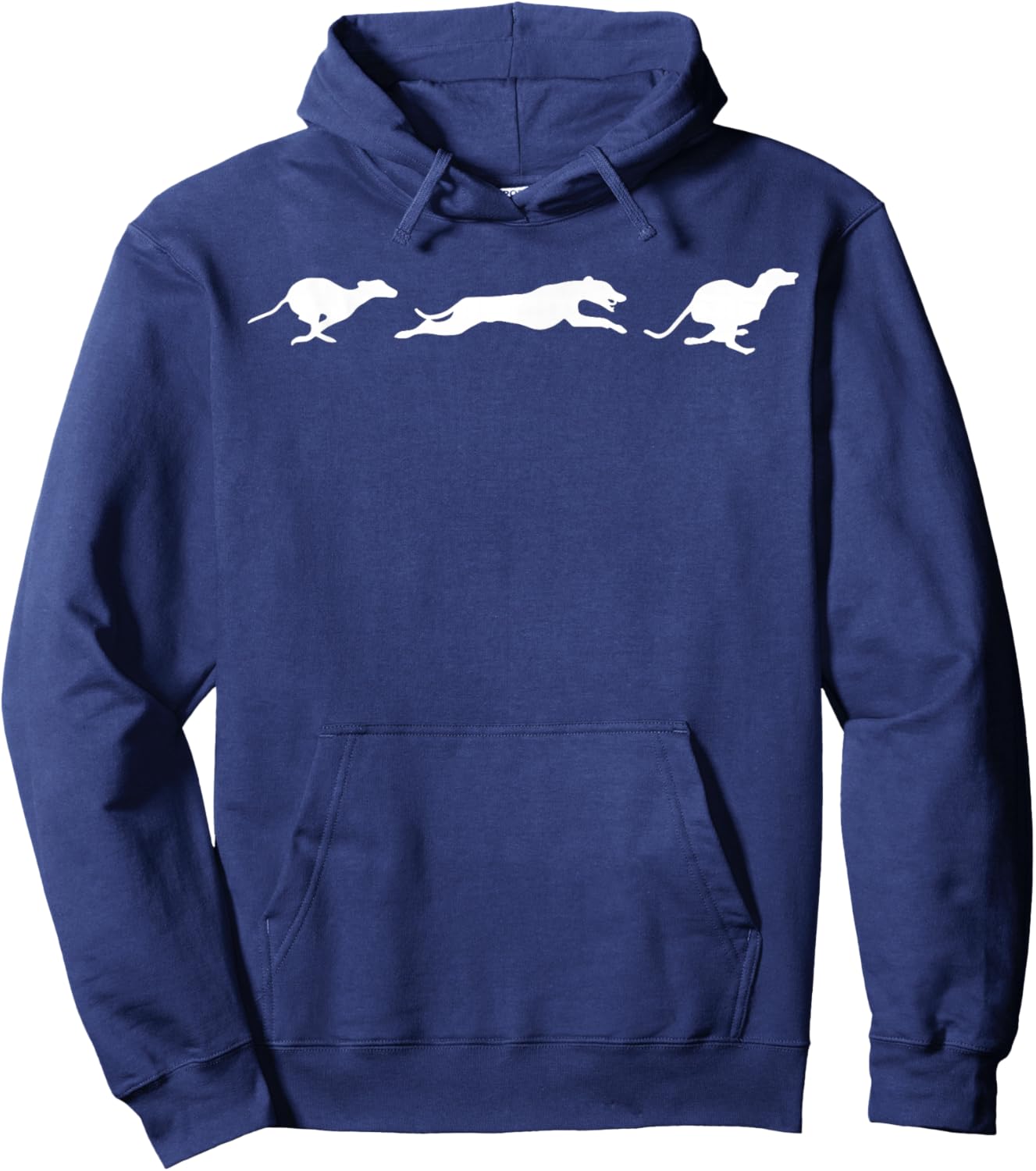 cute Whippet running Hoodie - Hoodie | Navy