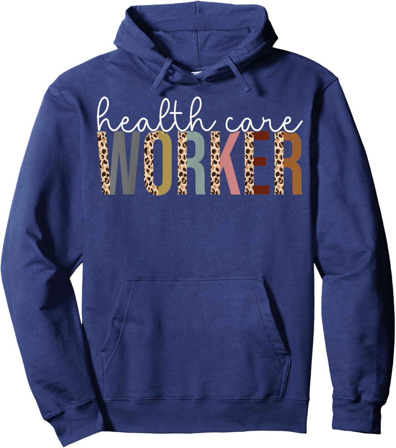 Leopard Health Care Worker Appreciation Gift Hoodie - Hoodie | Navy