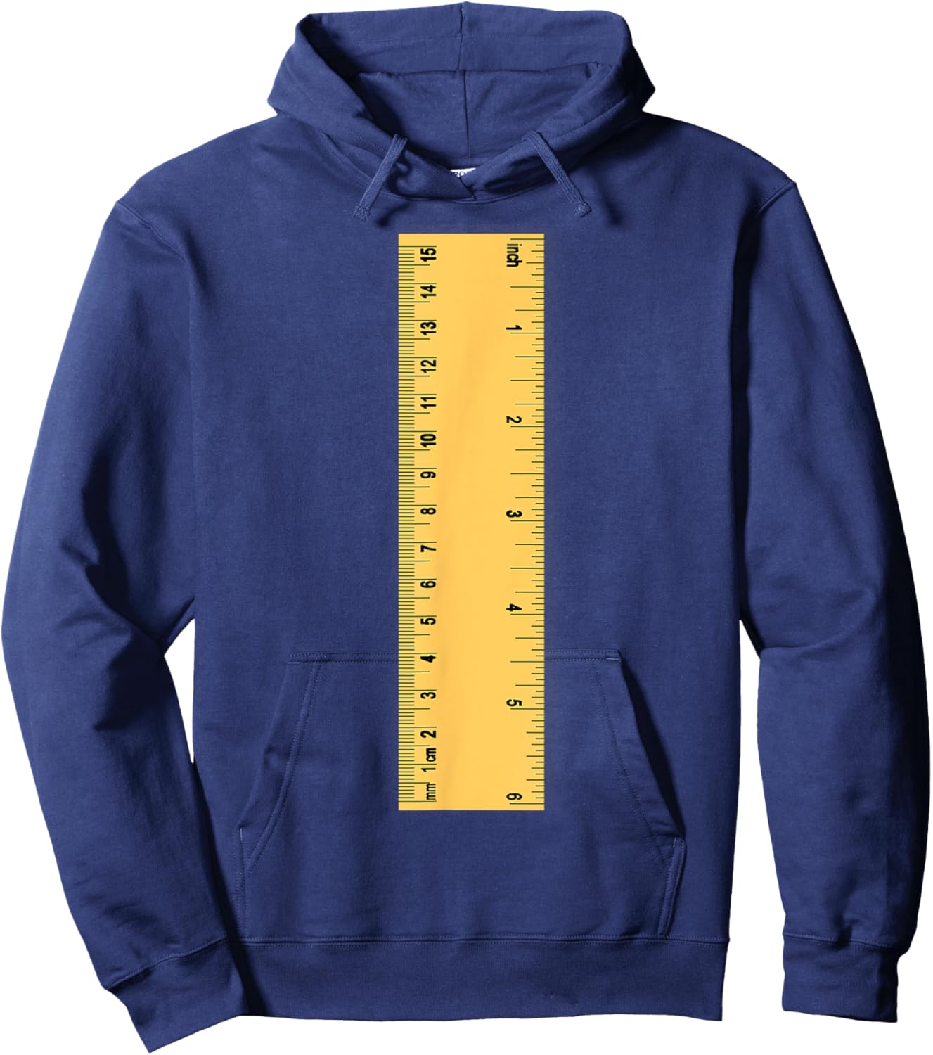 Ruler Glue Bottle Funny School Supply Halloween Costume Idea Hoodie - Hoodie | Navy