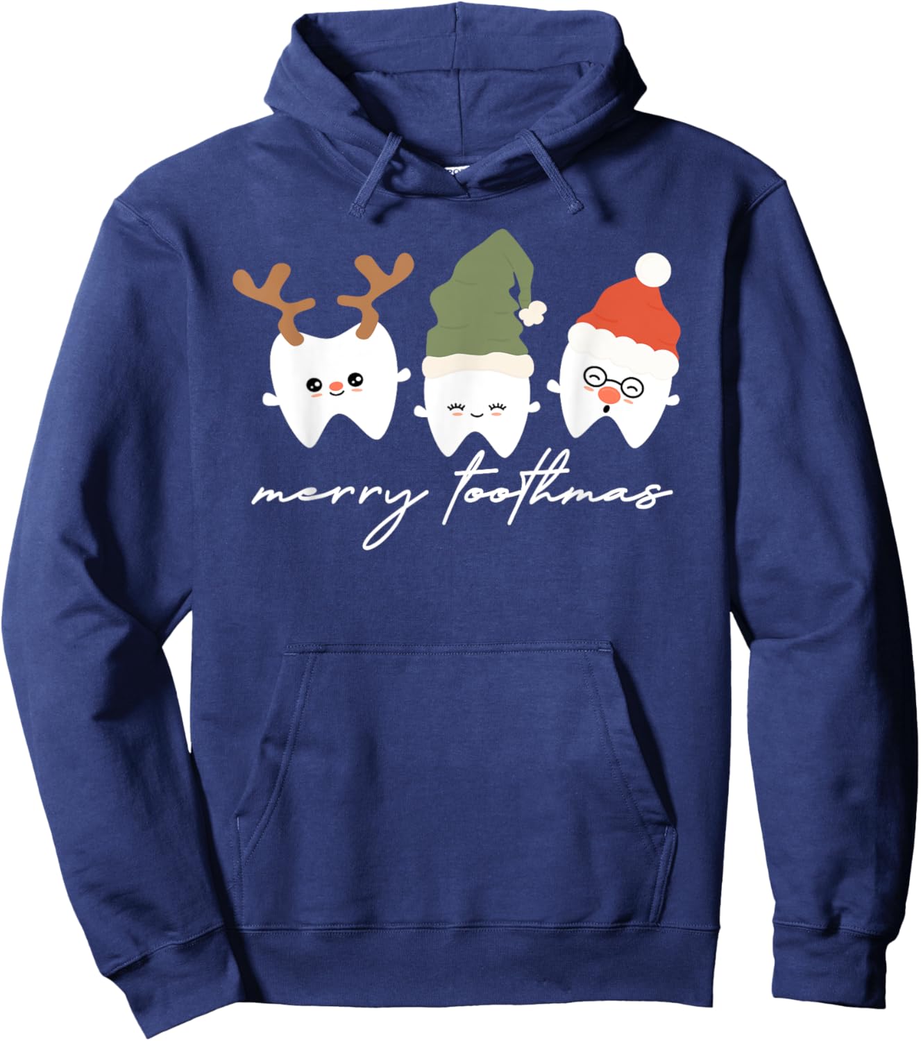 Merry Toothmas Dental Hygienist Christmas Dental Hygiene Hoodie - Hoodie | Navy
