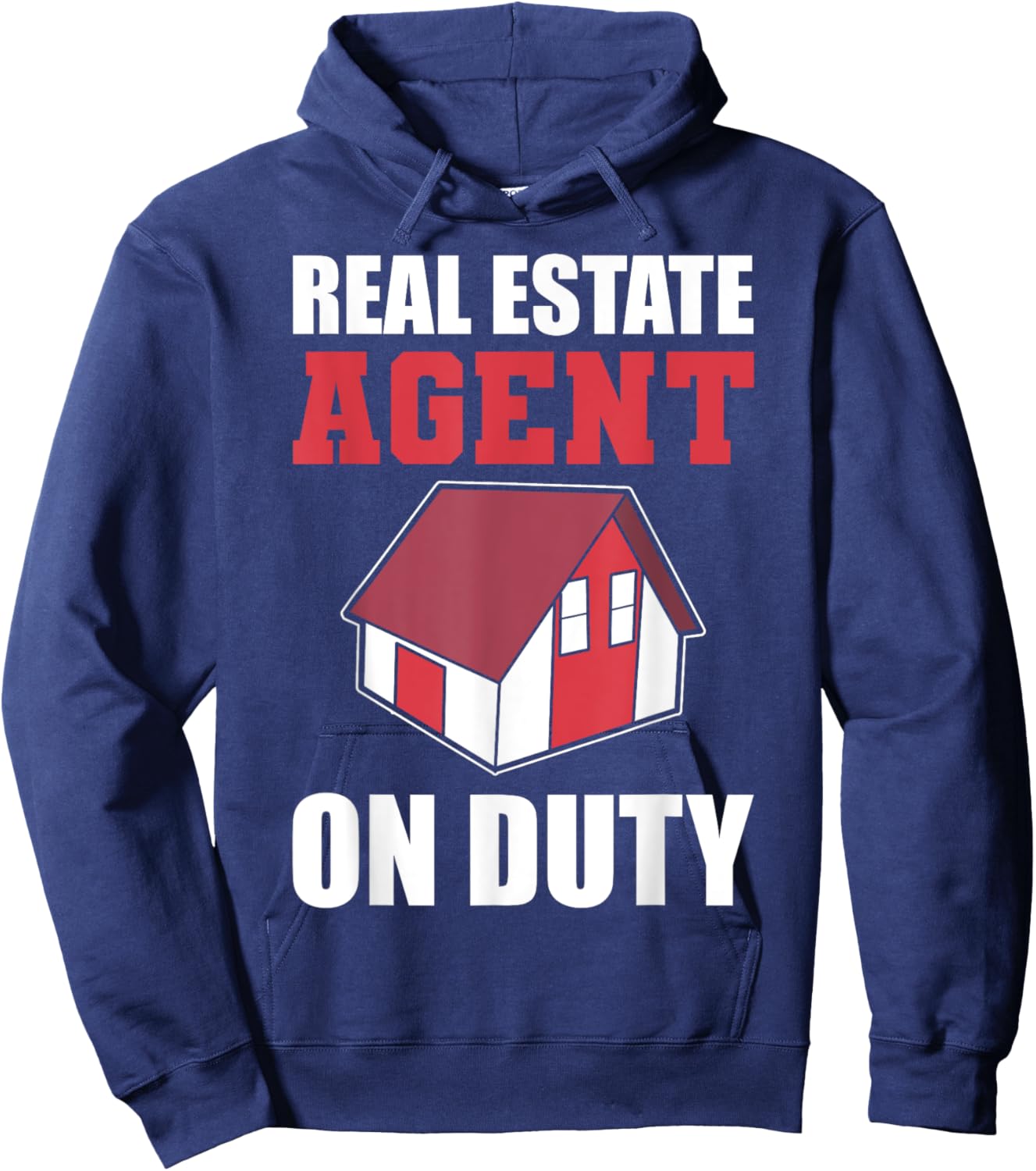 Real Estate Agent On Duty Licensed Realtor Hoodie - Hoodie | Navy