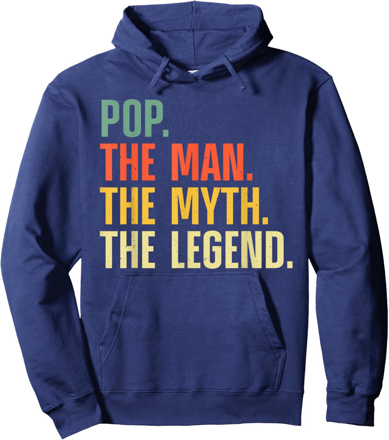 Funny Pop Design For Grandpa Grandfather From Grandkids Pop Hoodie - Hoodie | Navy
