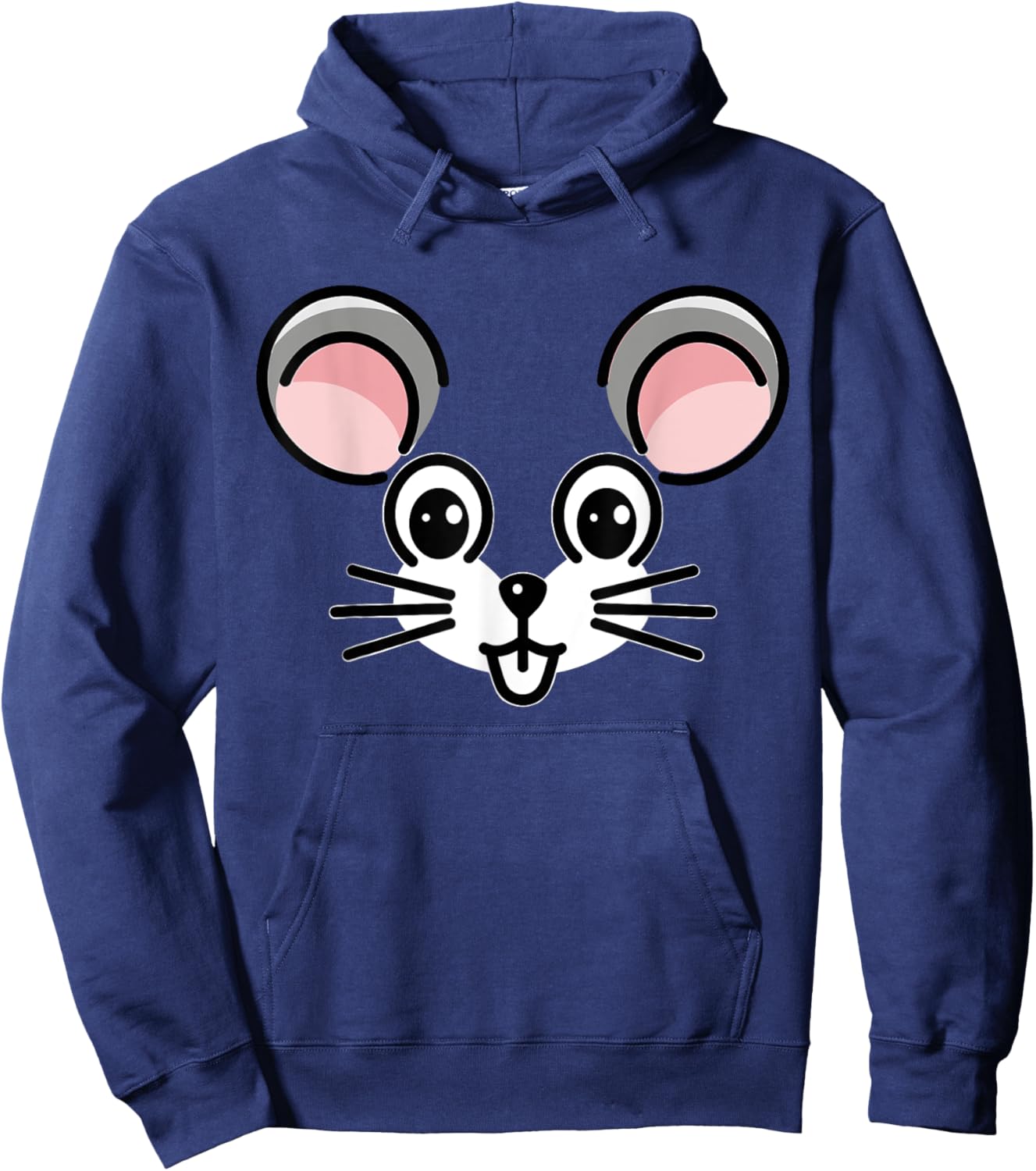 Halloween Mouse Face Costume Kids Cute Animal Themed Hoodie - Hoodie | Navy