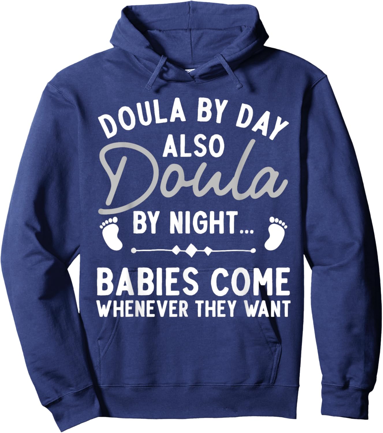 Doula Art Girl Labor & Delivery Birth Worker Doula Hoodie - Hoodie | Navy