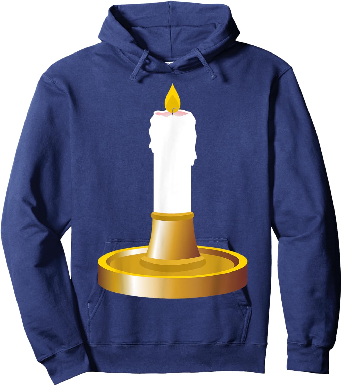 Candlestick Costume Men Women Kids Black Cartoon Cosplay Halloween Hoodie - Hoodie | Navy