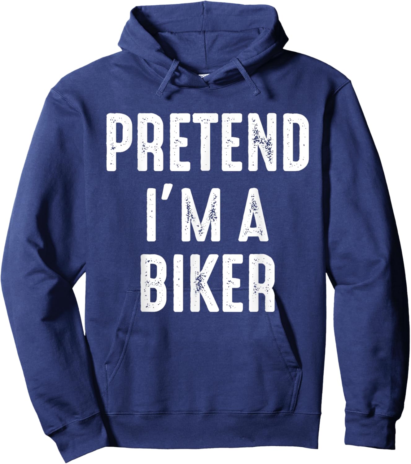 Pretend I'm A Biker Family Matching Halloween Costume Biker Hoodie - Hoodie | Navy