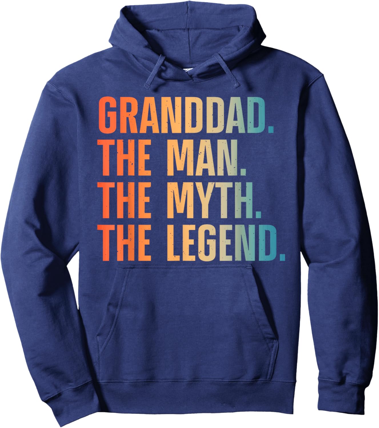 Granddad Art For Grandpa Grandfather From Grandkids Granddad Hoodie - Hoodie | Navy