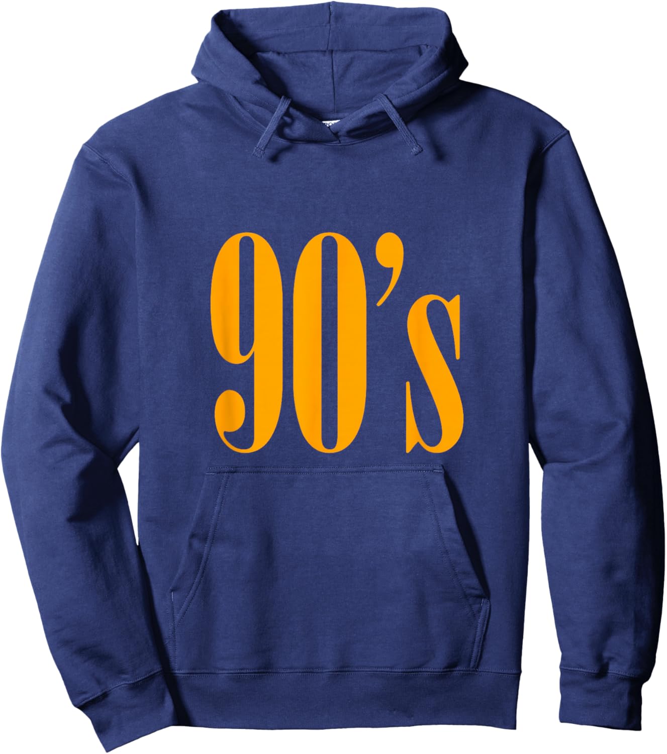 Orange It's The 90's For Me Orange Graphic Hoodie - Hoodie | Navy
