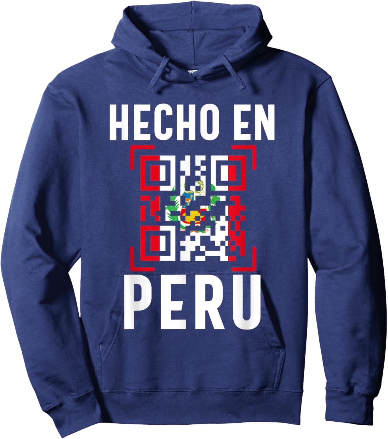 Peruvian Flag Camiseta Peruana Pride Peru Hombre Mujer Hoodie - Hoodie | Navy