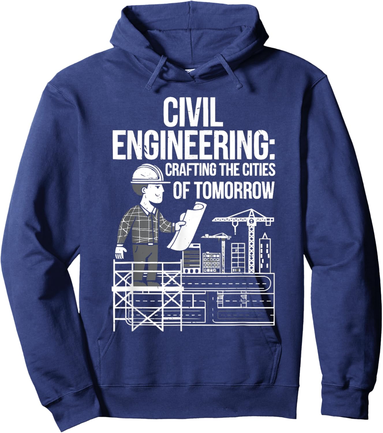 Civil Engineer Engineering Job Bridge Profession Hoodie - Hoodie | Navy