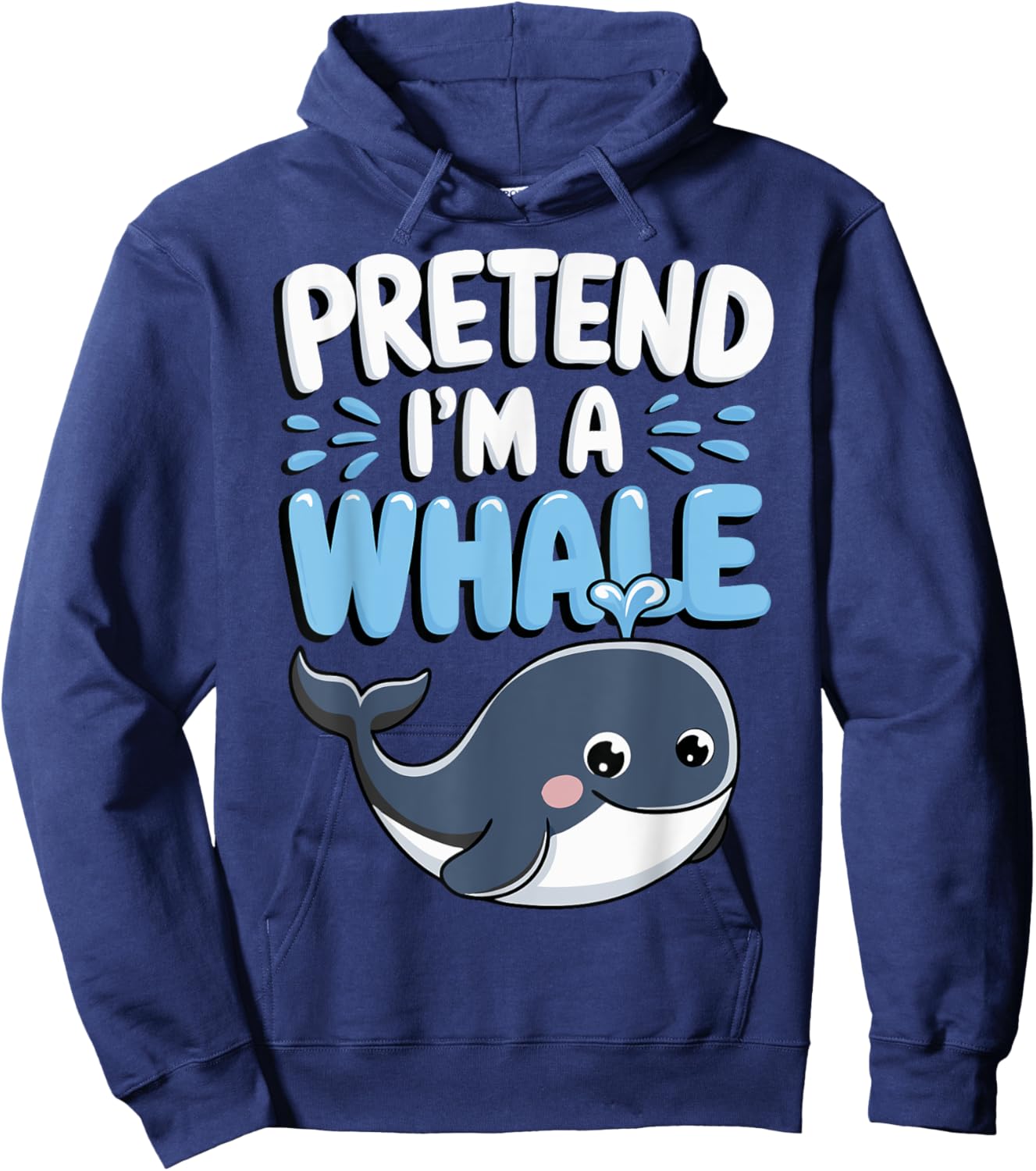 Pretend I'm A Whale Hoodie - Hoodie | Navy