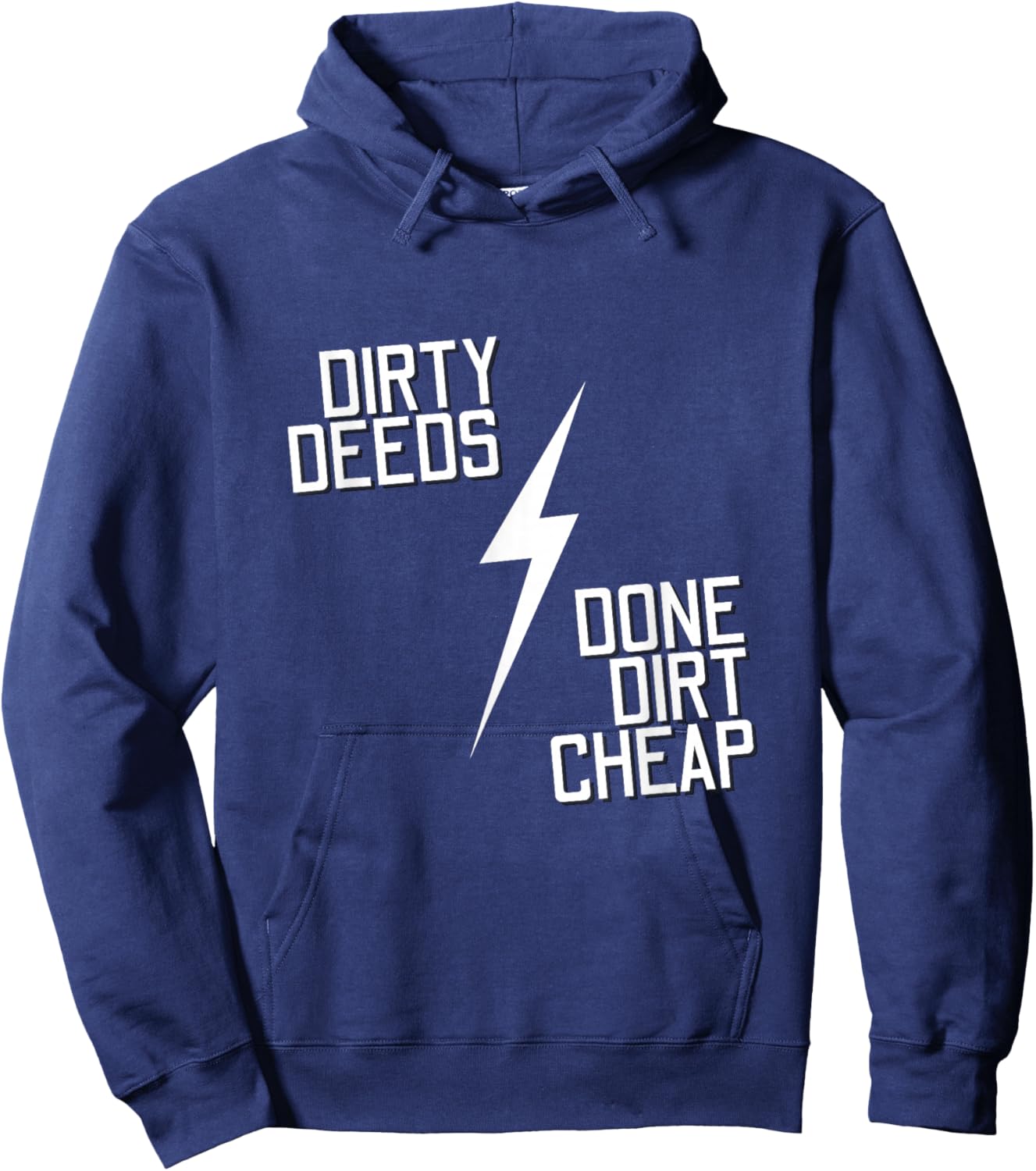 Dirty Deeds Done Dirt Cheap Rock Music Hoodie - Hoodie | Navy