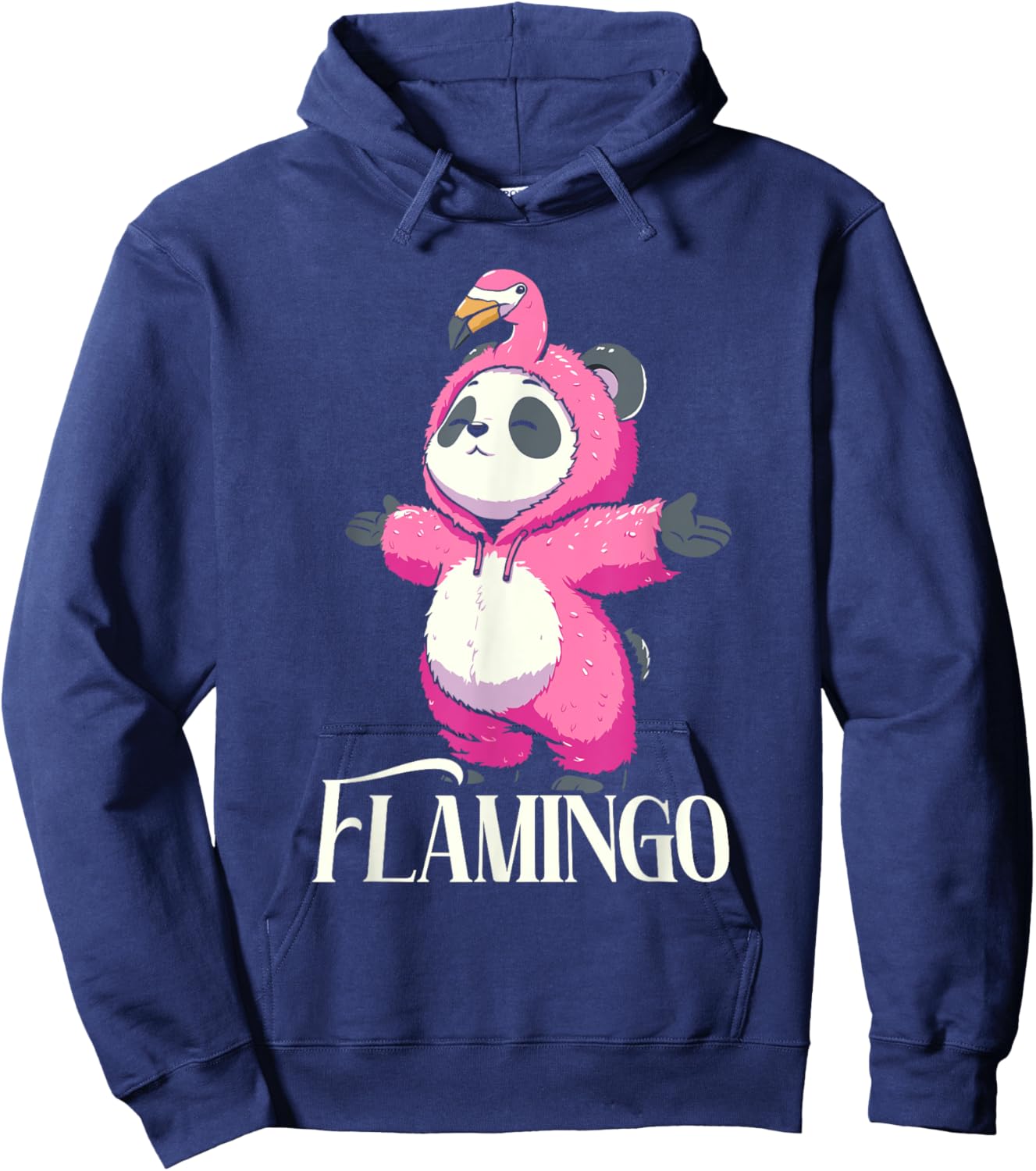 Flamingo Panda Hoodie - Hoodie | Navy
