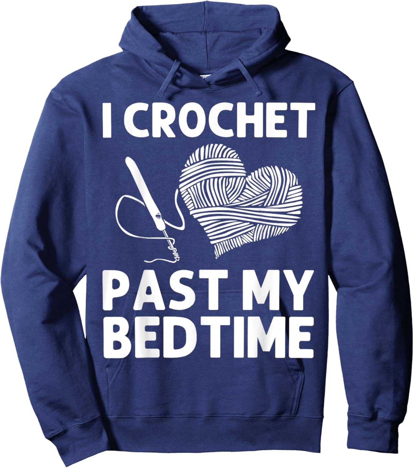 Cool Crochet Design Mom Crocheting Lover Crocheter Hoodie - Hoodie | Navy
