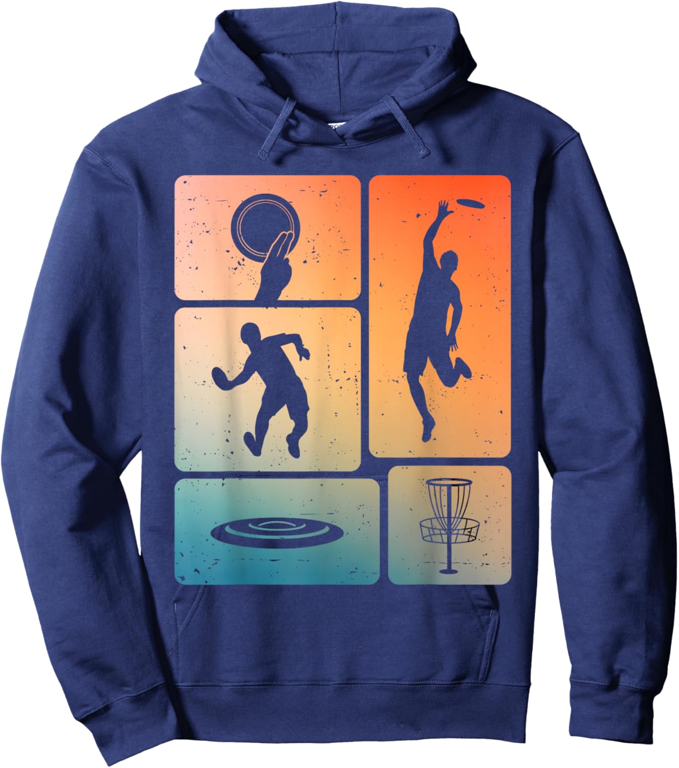 Funny Disc Golf Player Cool Flying Disk Sports Enthusiast Hoodie - Hoodie | Navy