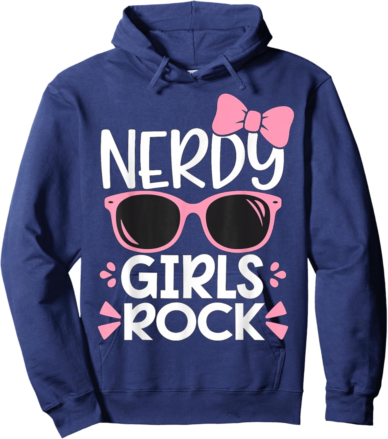 Nerdy Girls Rock Geek Hoodie - Hoodie | Navy