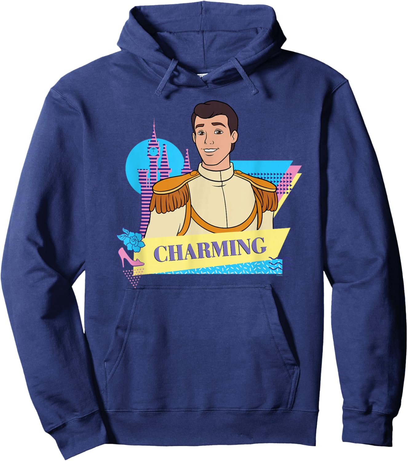 Disney Cinderella Retro Couples Matching Prince Charming Hoodie - Hoodie | Navy