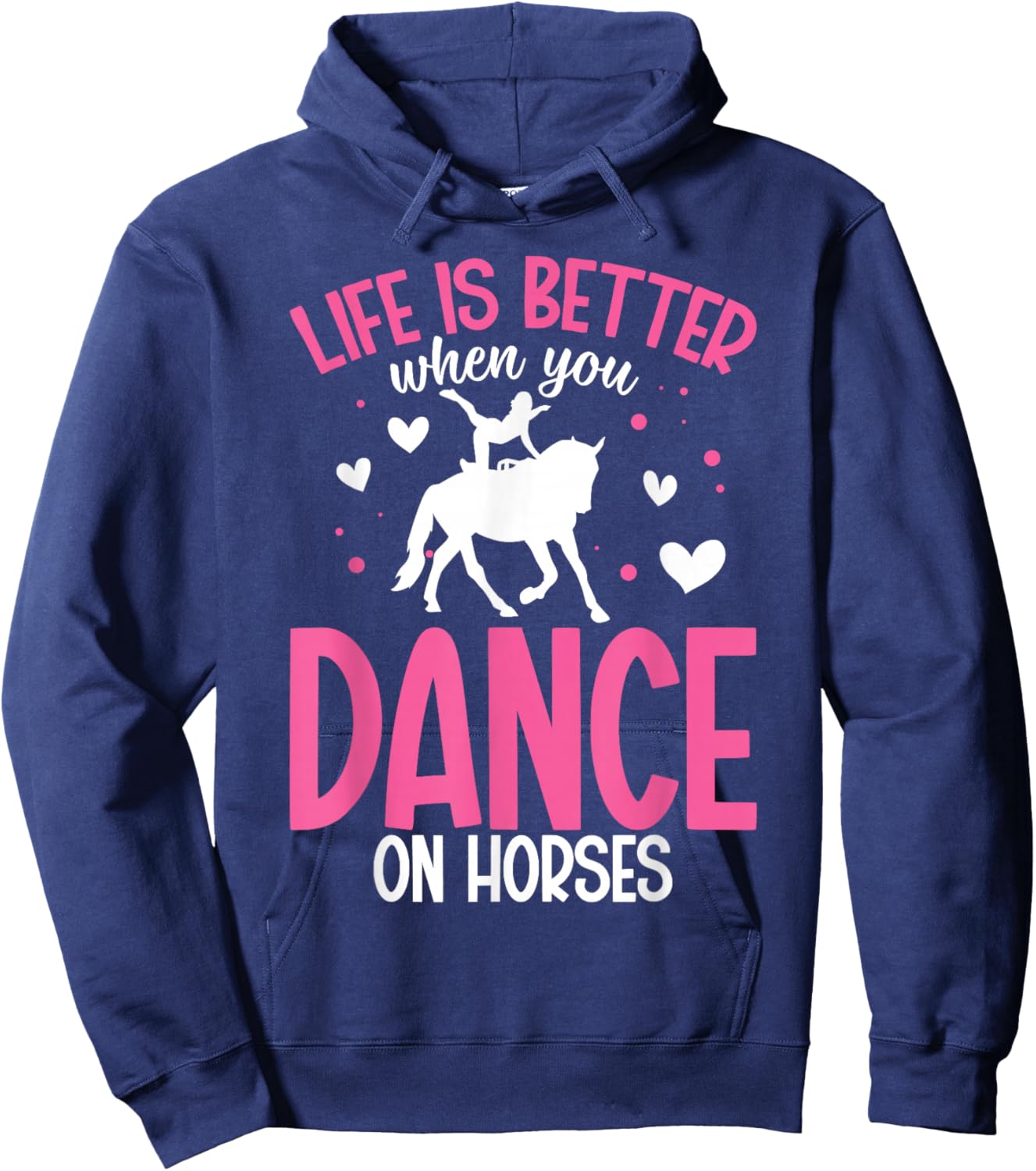 Horse Dancing Gymnastics Artistic Equestrian Horse Vaulter Hoodie - Hoodie | Navy