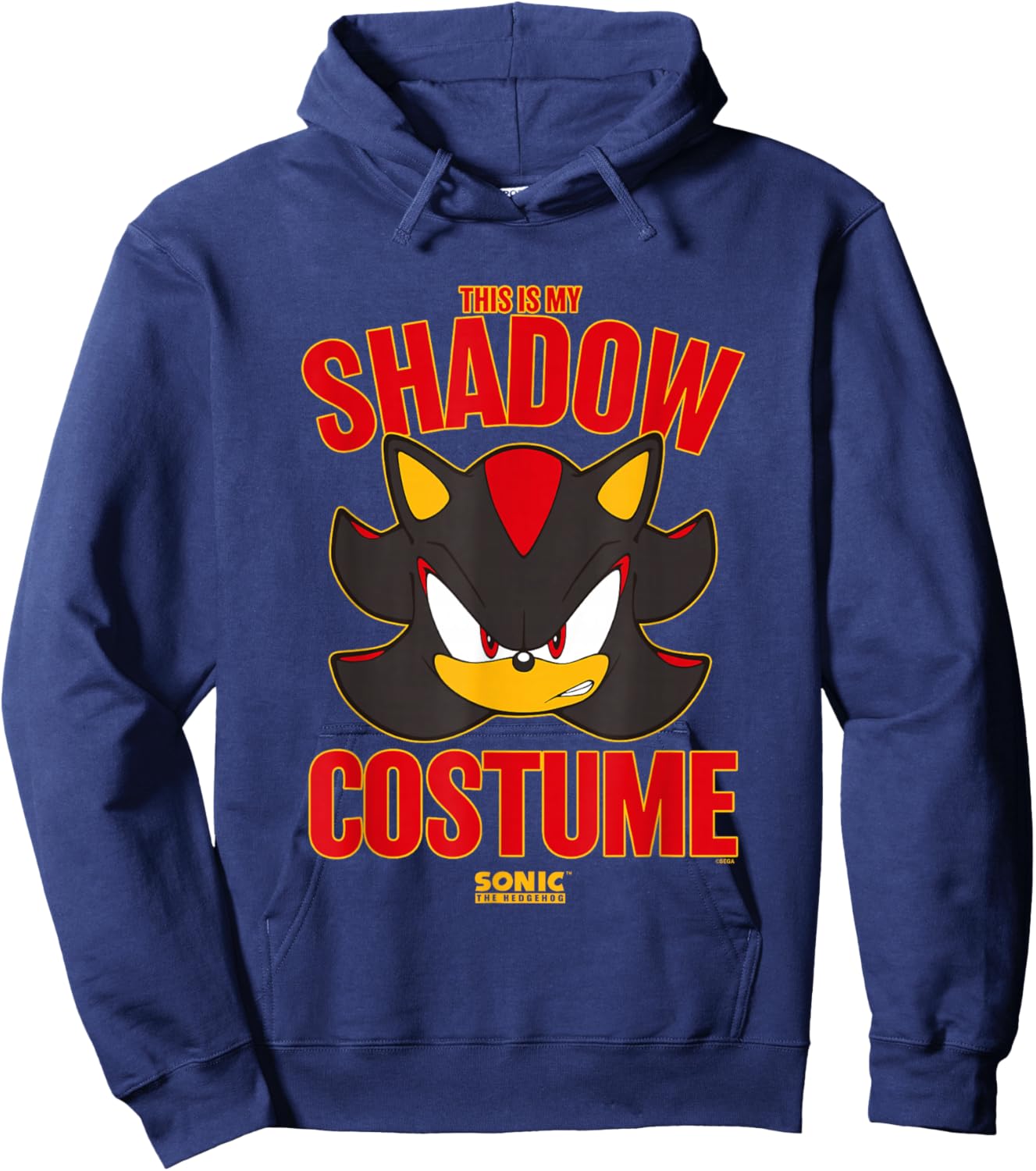 Sonic The Hedgehog Halloween This Is My Shadow Costume Hoodie - Hoodie | Navy