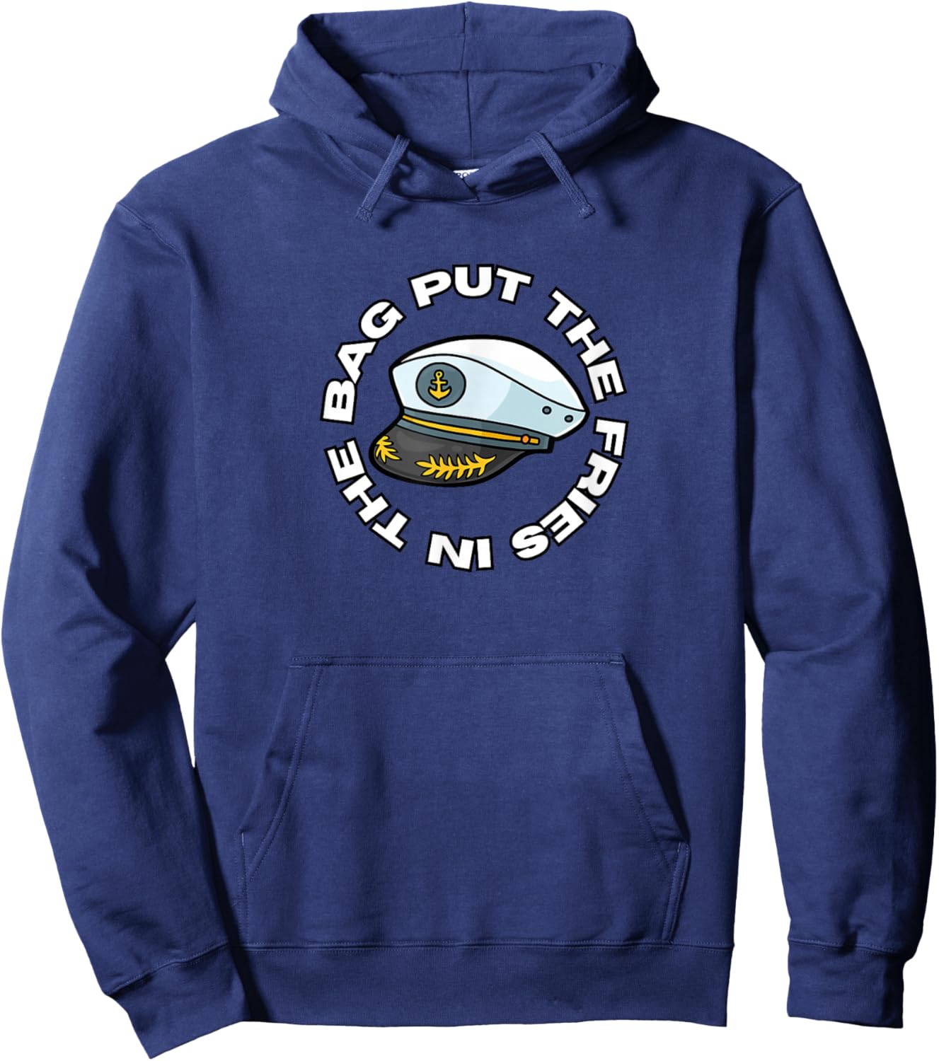 PUT THE FRIES IN THE BAG - WOTS Josh Block Hoodie - Hoodie | Navy