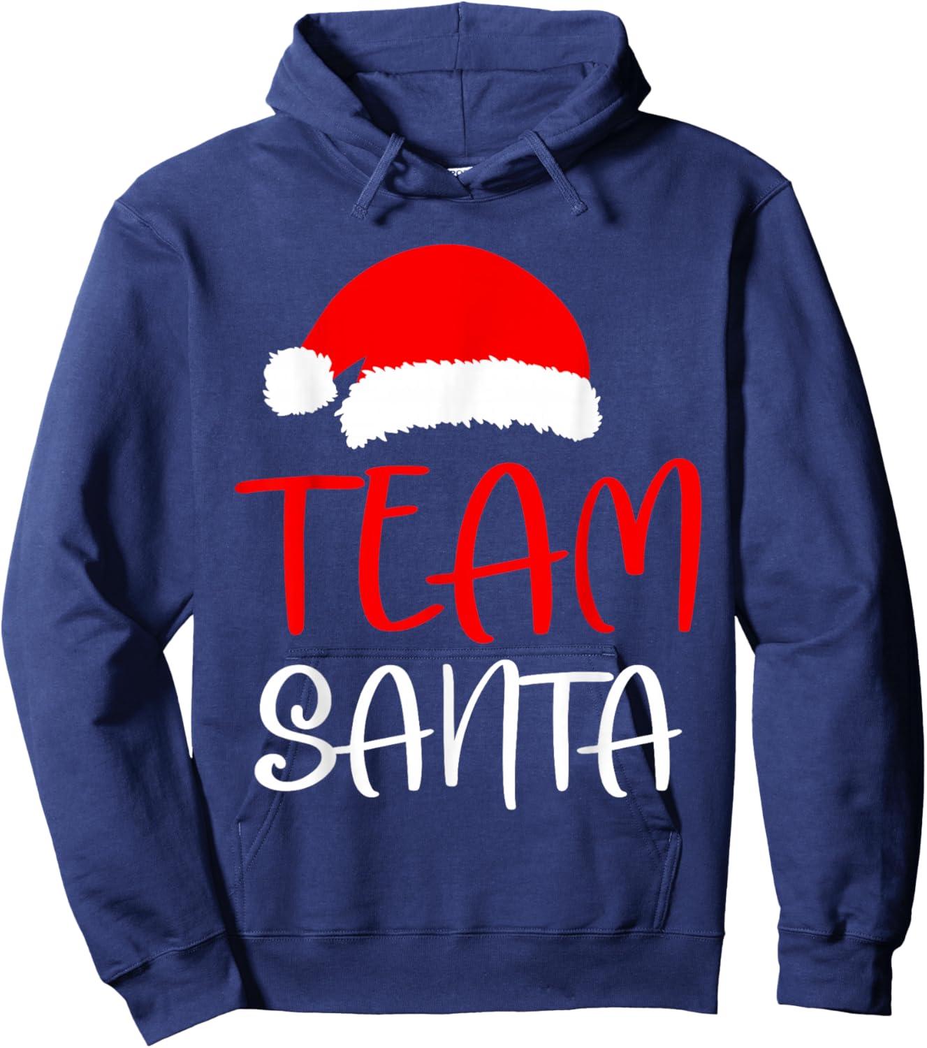 Christmas Team Santa Matching Family Christmas Hoodie - Hoodie | Navy