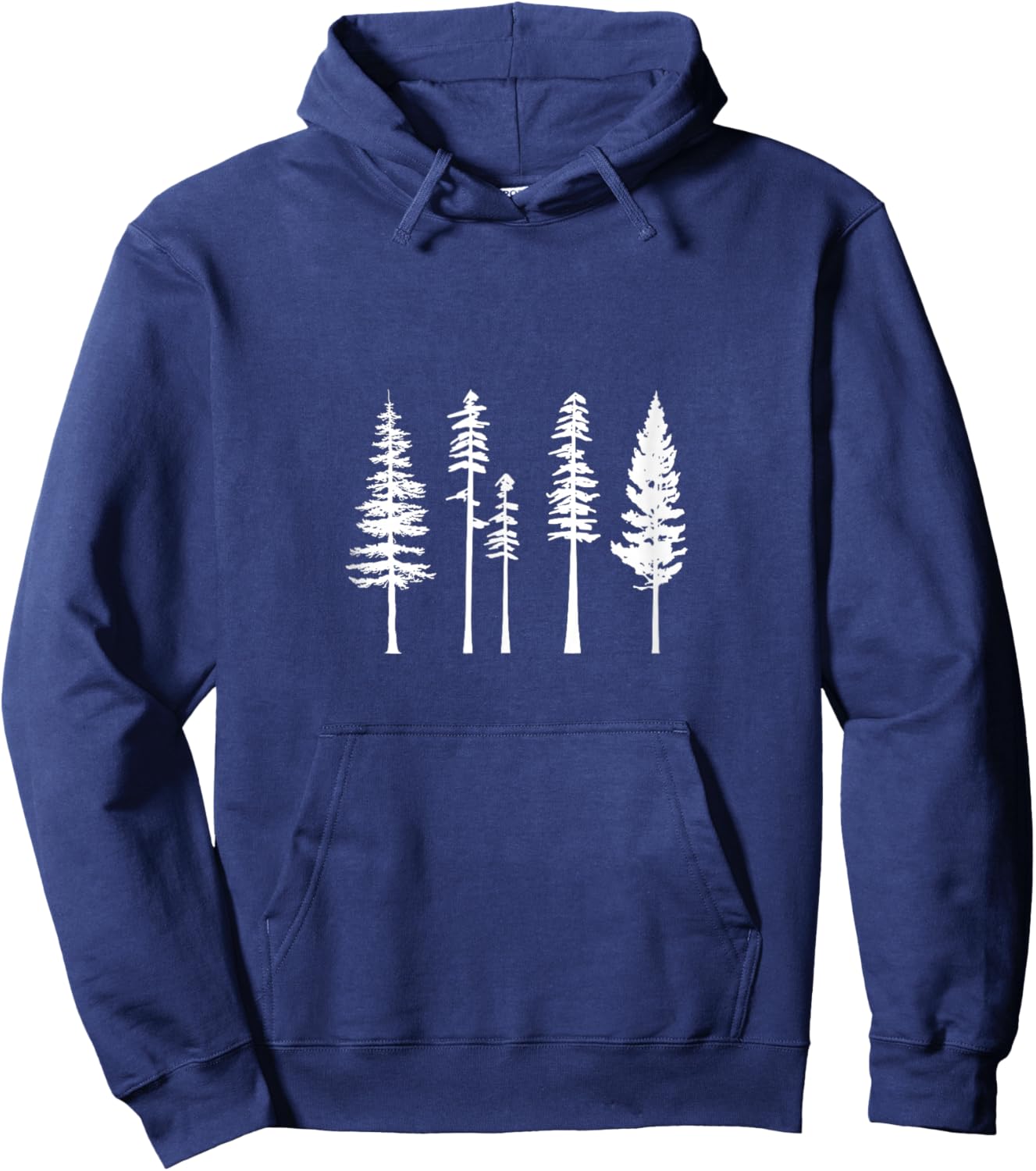 Pine Tree , Evergreen Forest , Nature Lover Hoodie - Hoodie | Navy