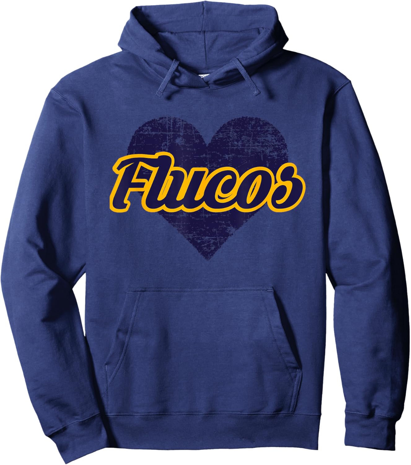 Fluvanna County Flucos Over Heart Hoodie - Hoodie | Navy