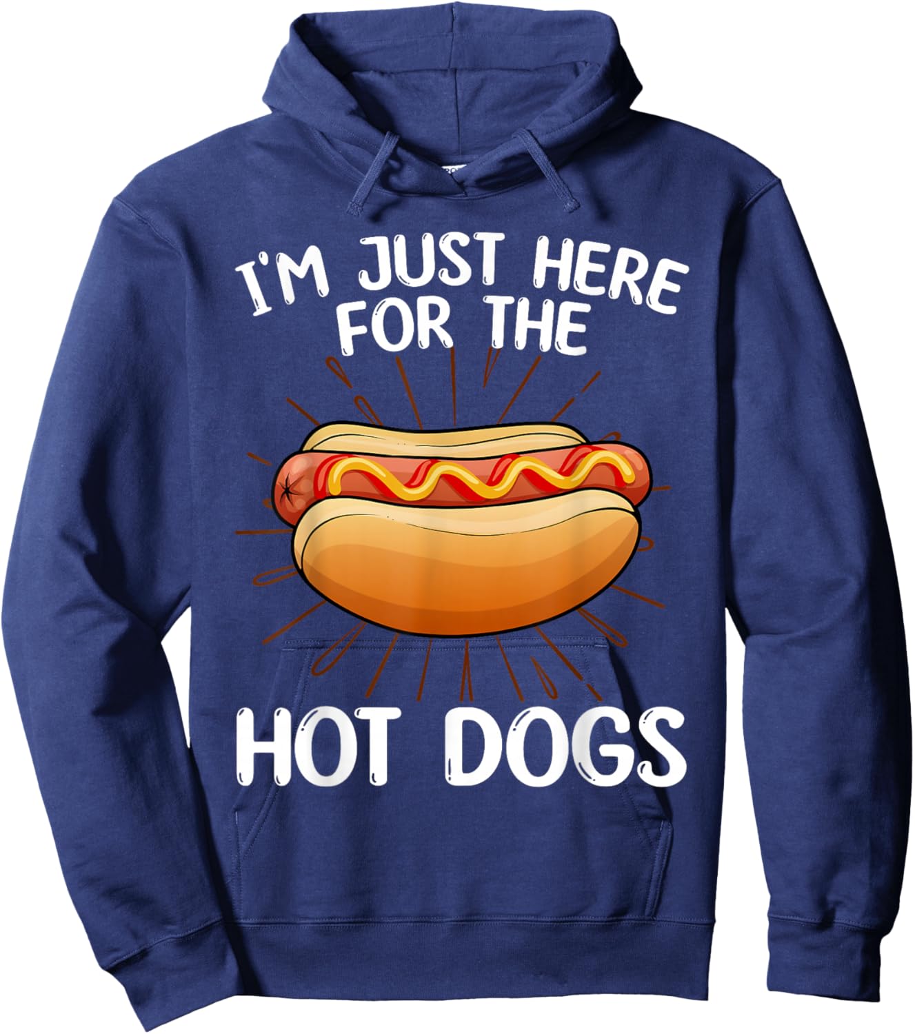 Funny Hot Dog Art Women Kids Hot Dog Stand Hot Dog Hoodie - Hoodie | Navy