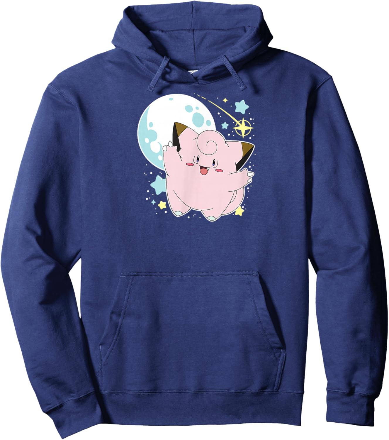 Pokémon - Clefairy Celestial Moon and Stars Hoodie - Hoodie | Navy