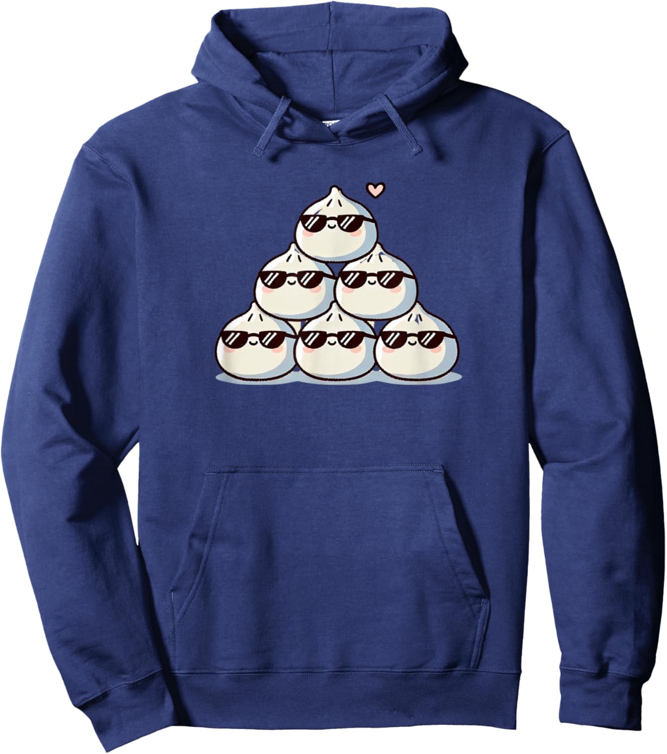 Kawaii Anime Bao Bun Ramen Sushi Kids Hoodie - Hoodie | Navy
