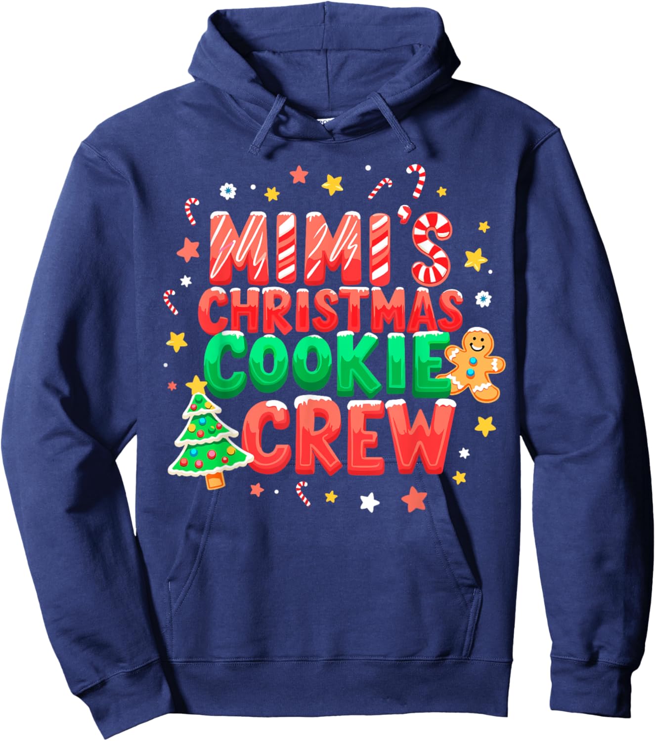 Mimi's Christmas Cookie Baking Crew Funny Xmas Party Hoodie - Hoodie | Navy