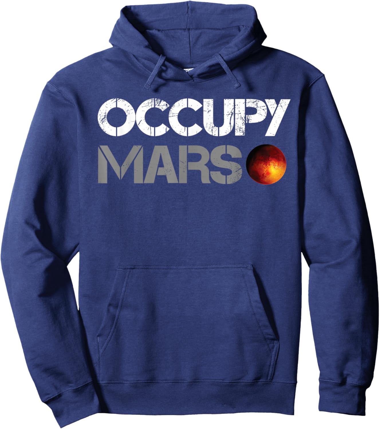Trending Vintage Occupy Mars Hoodie - Hoodie | Navy