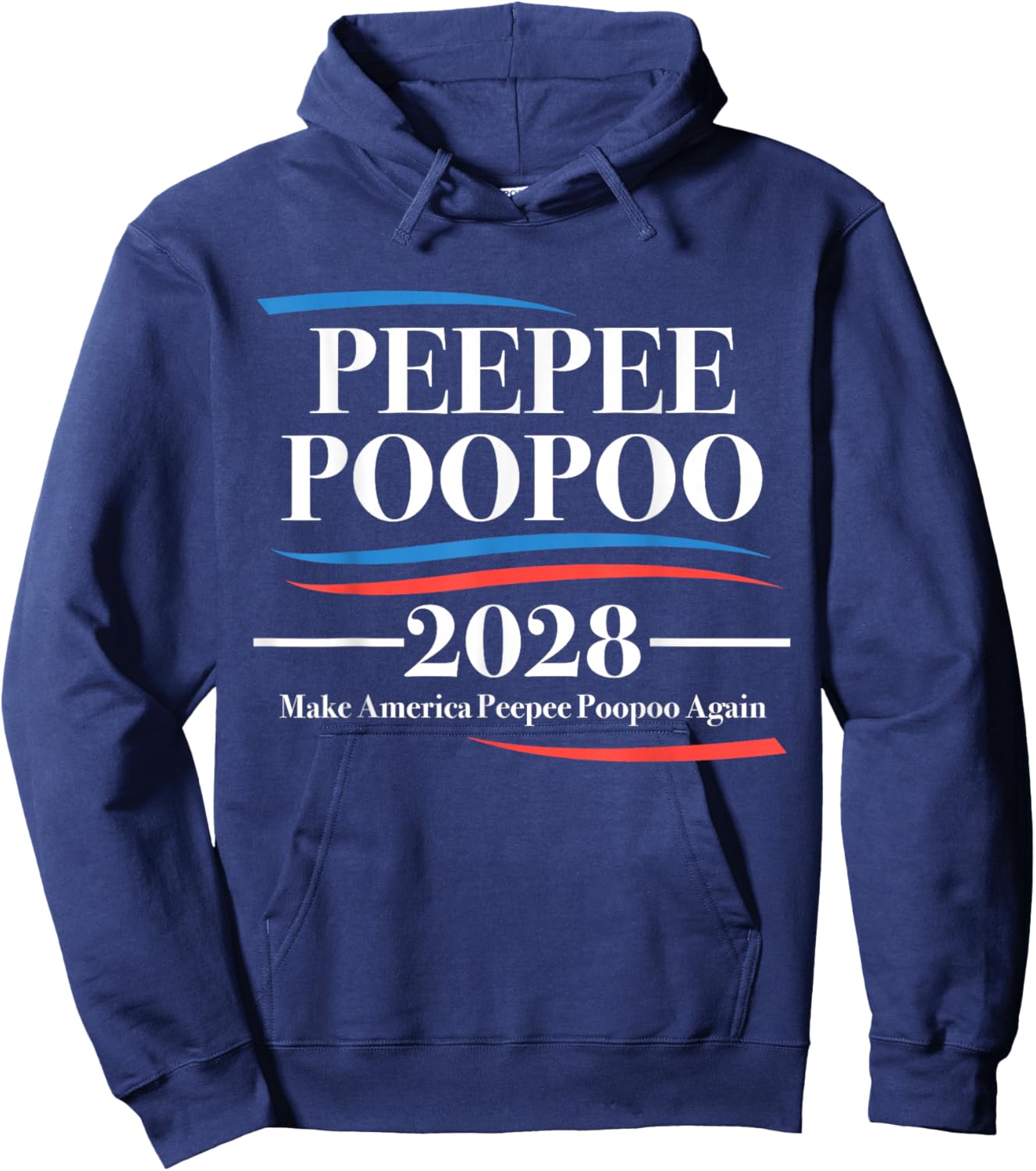 Pee Pee Poo Poo 2028 Peepee Poopoo Meme Hoodie - Hoodie | Navy