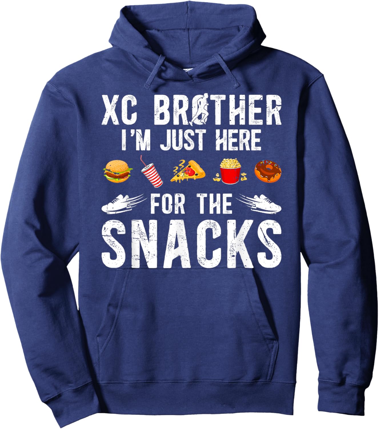 XC Brother Funny Cross Country Brother XC Runner Brother Hoodie - Hoodie | Navy